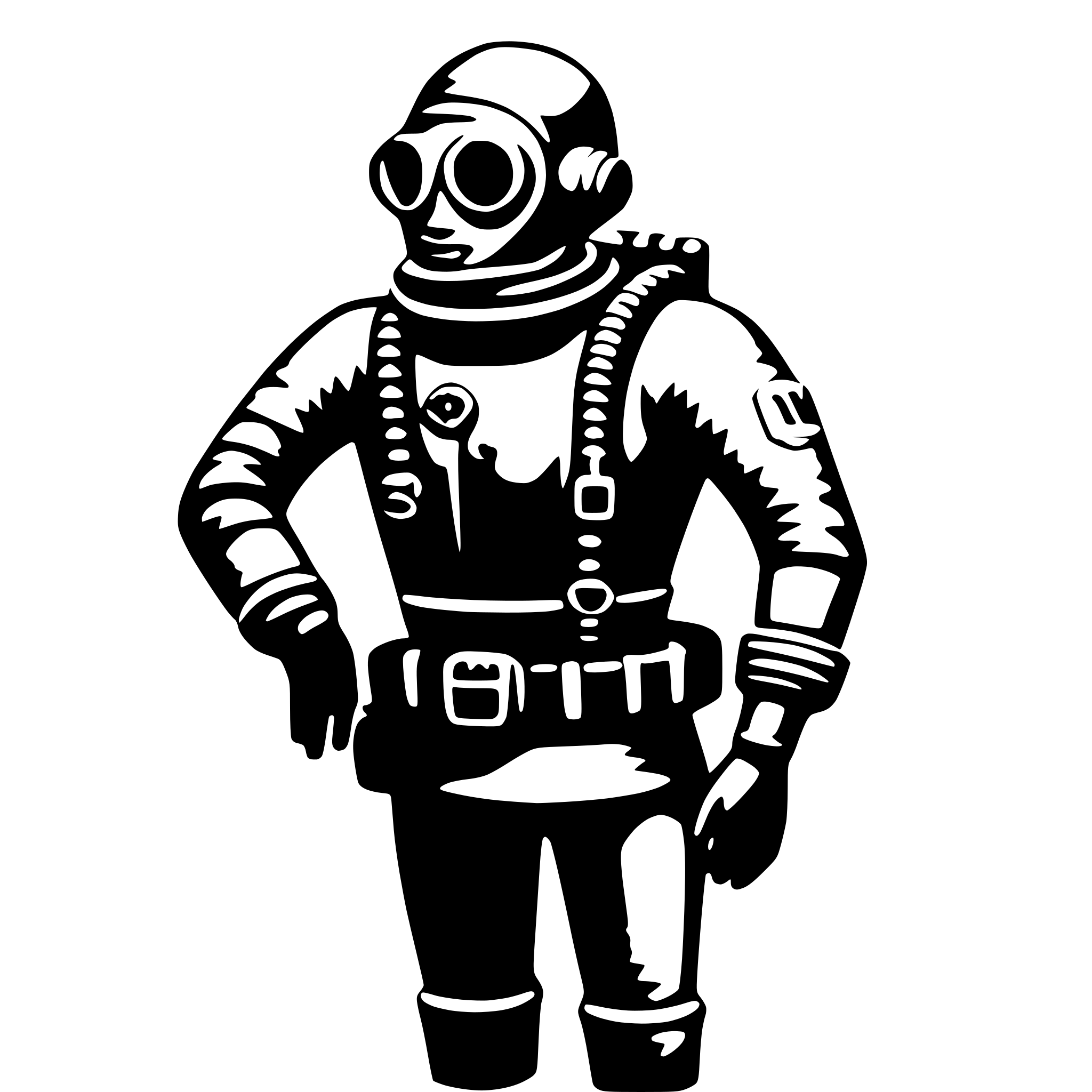 AI-generated SVG of 'Scuba diver'