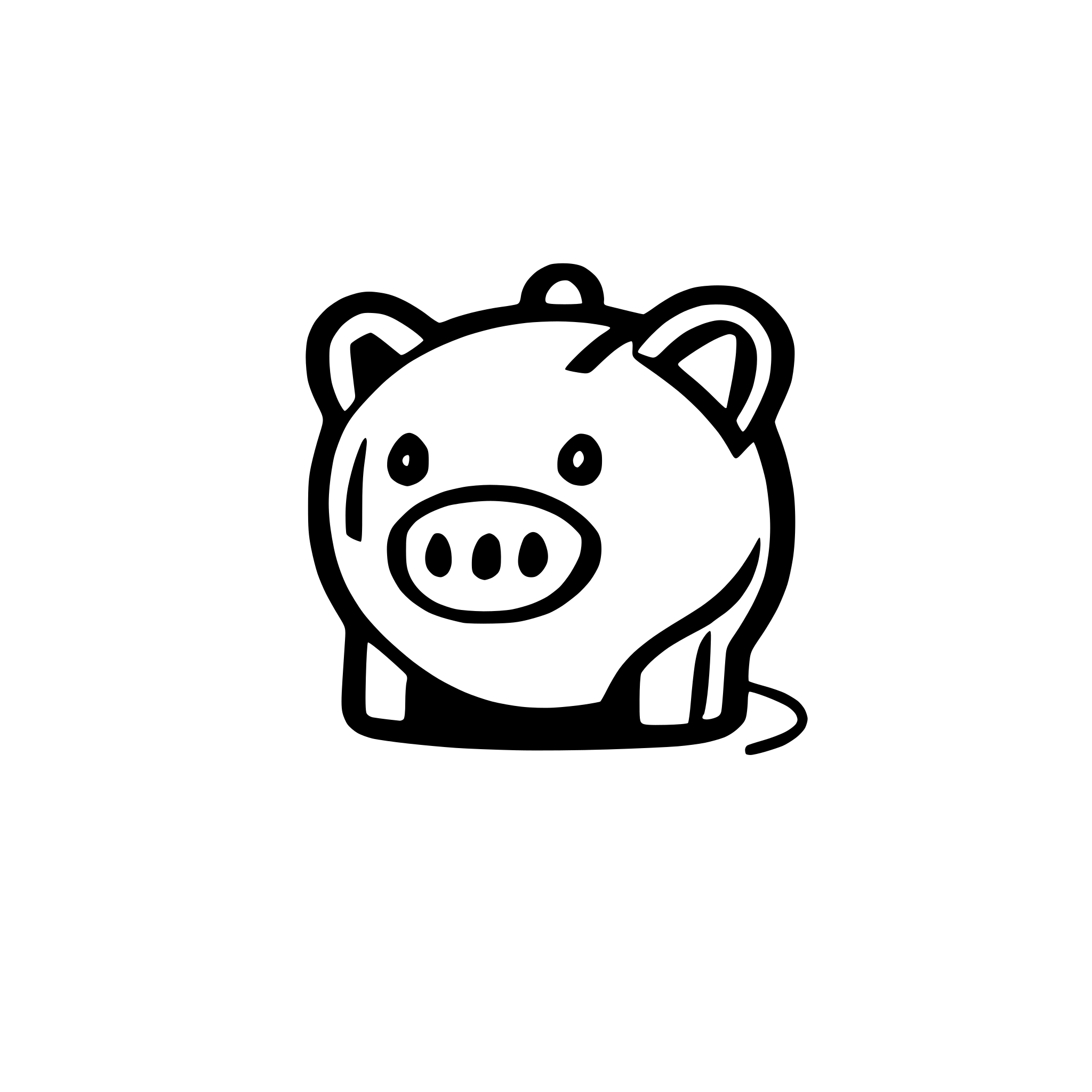 AI-generated SVG of 'vector piggybank'