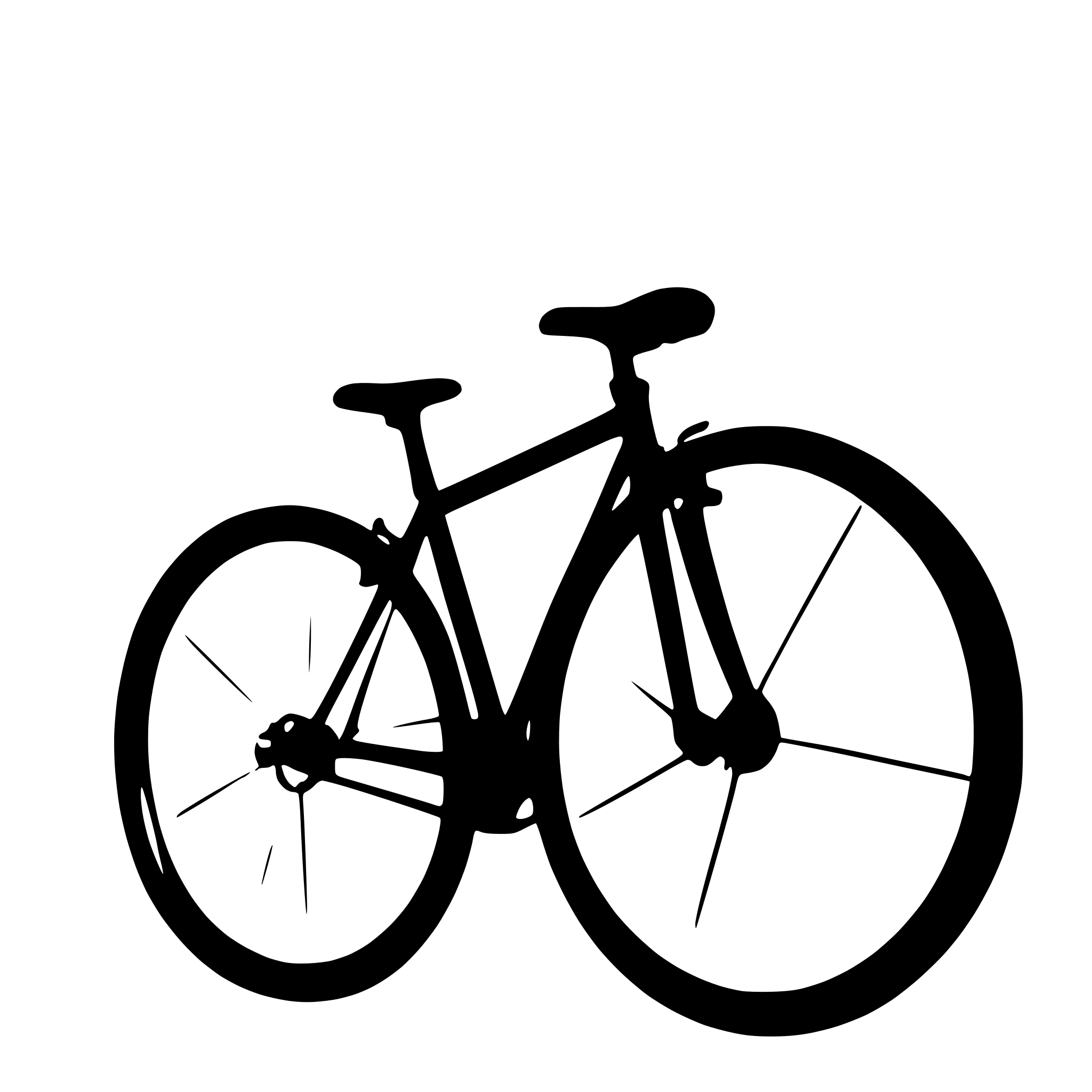 AI-generated SVG of a a cycle silhouette vector with a white background