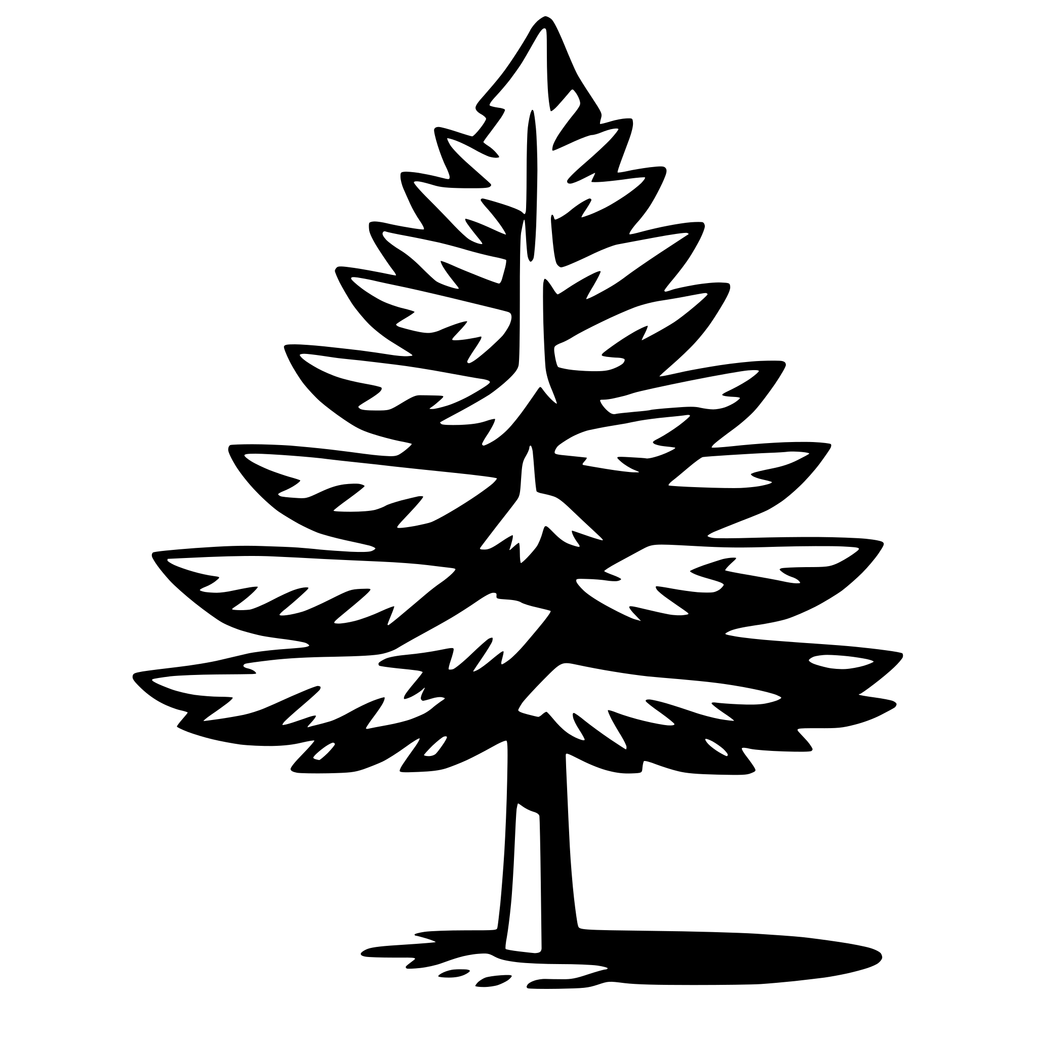 AI-generated SVG of 'fir tree'