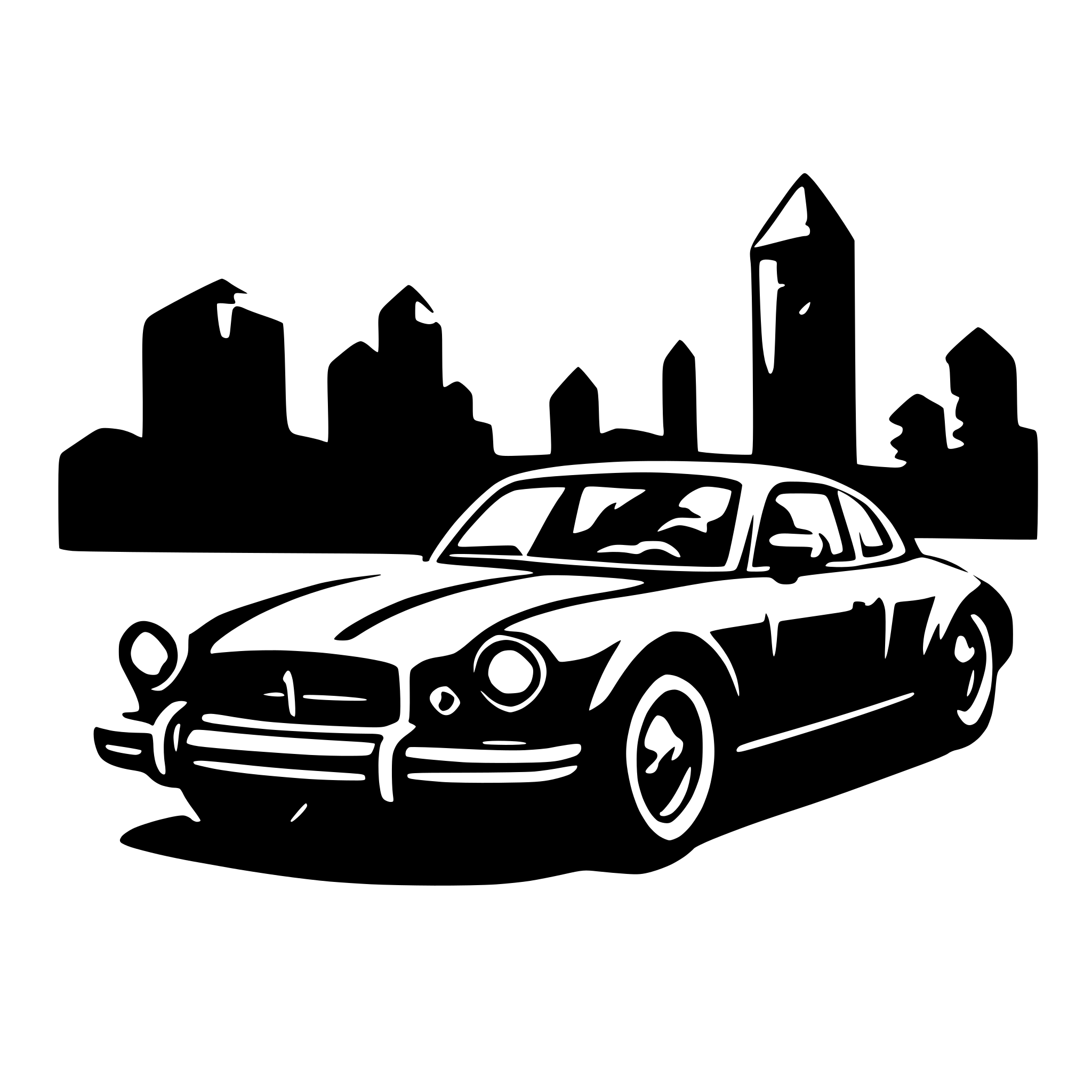 AI-generated SVG of a car