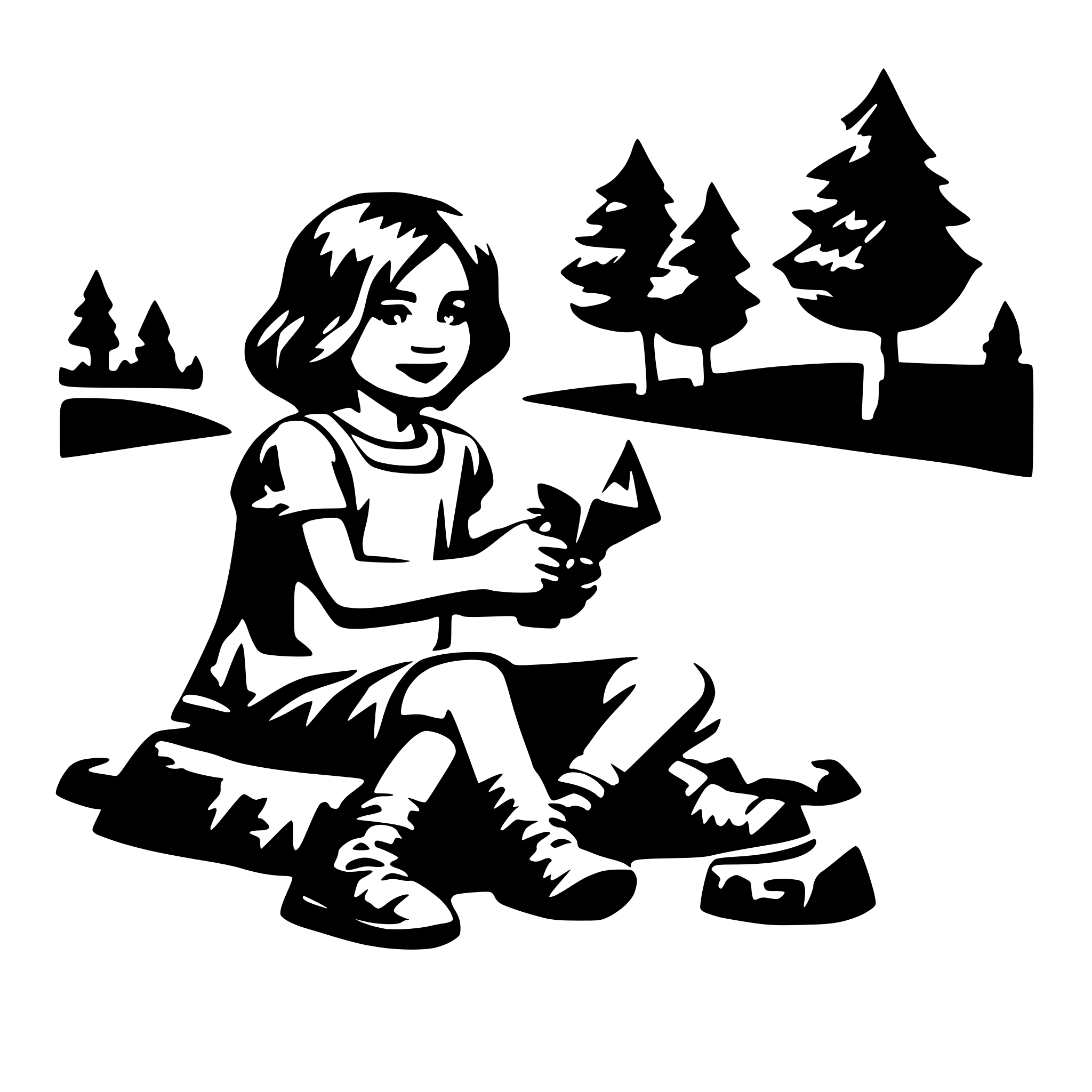 AI-generated SVG of 'child playing'