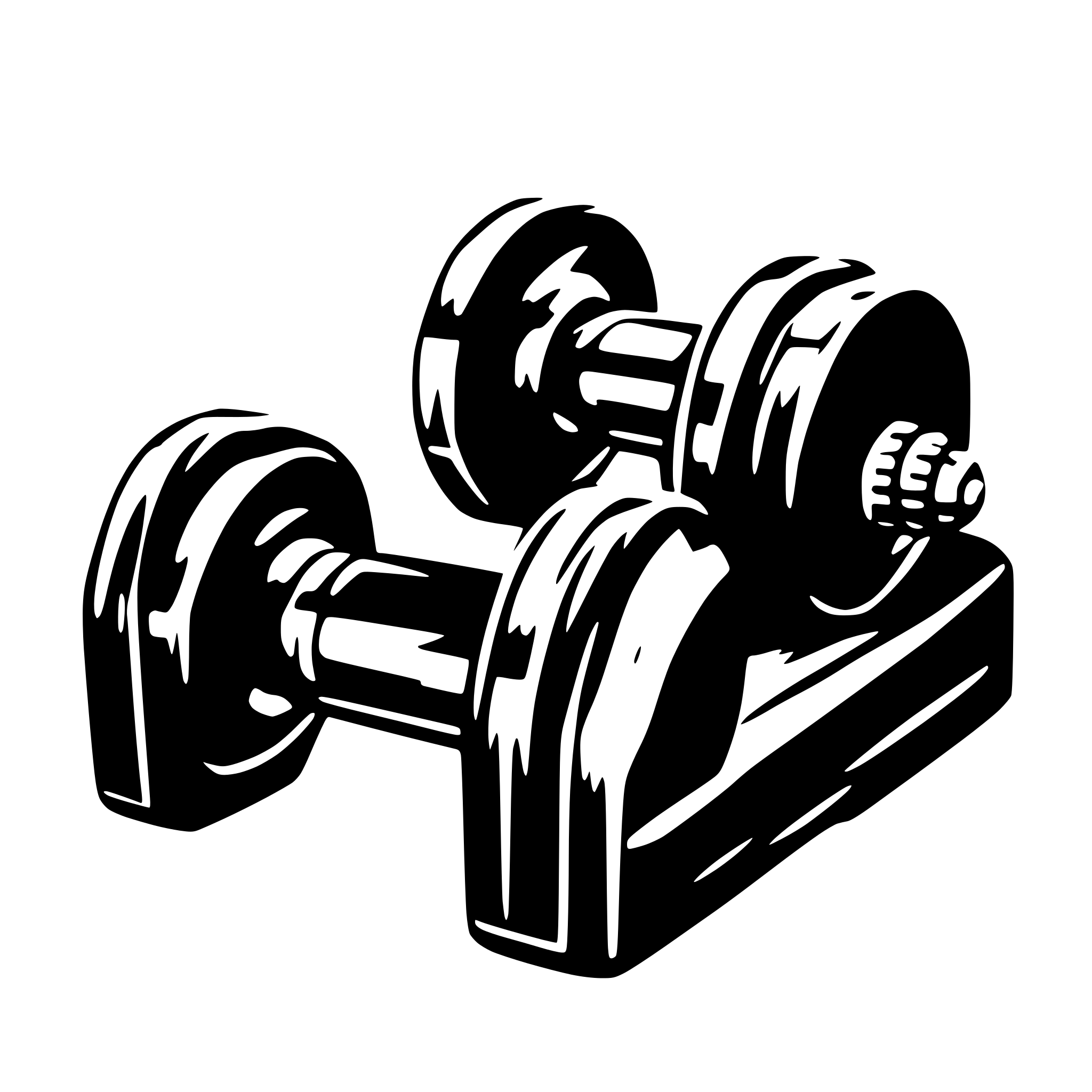 AI-generated SVG of a dumbbell