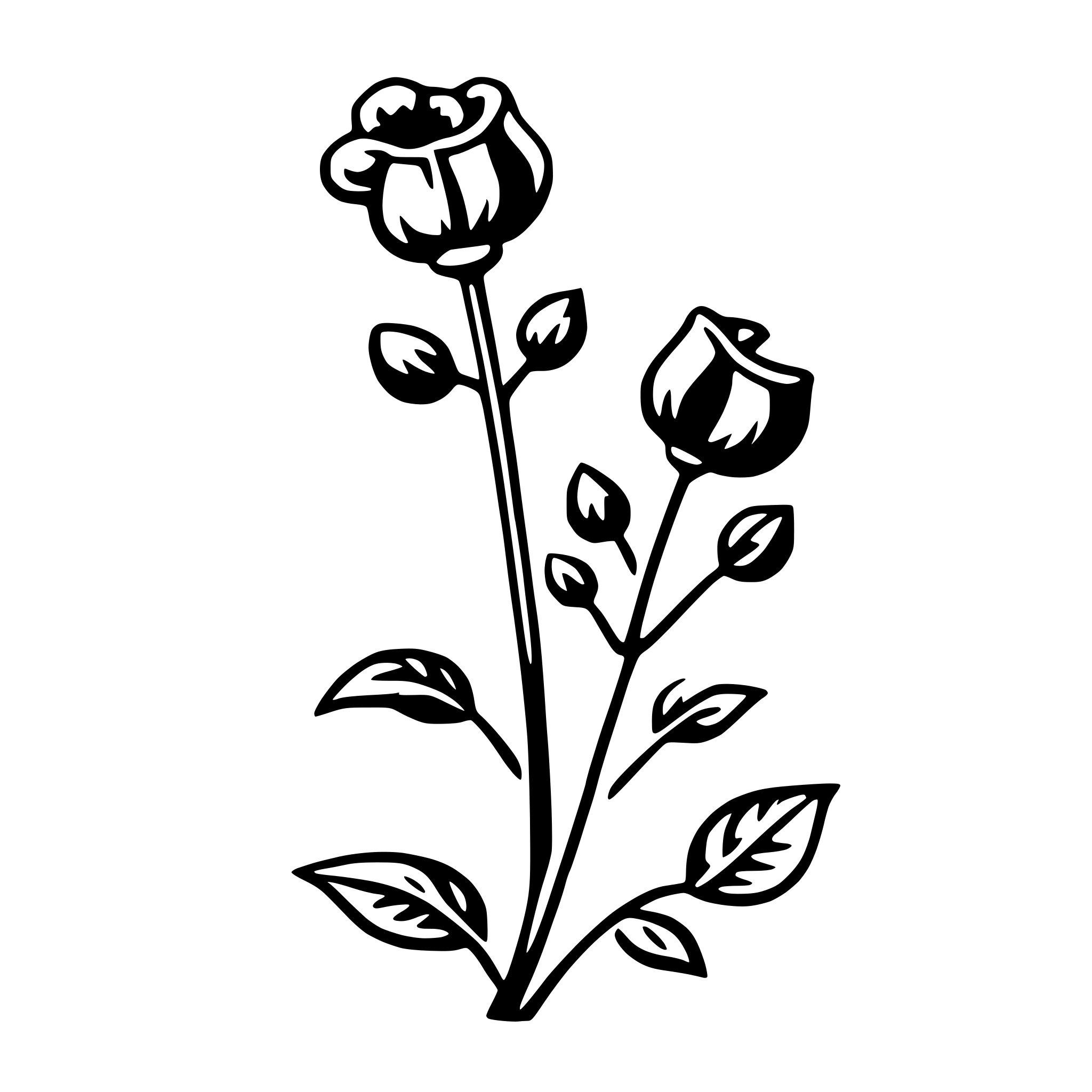 AI-generated SVG of a sweet pea
