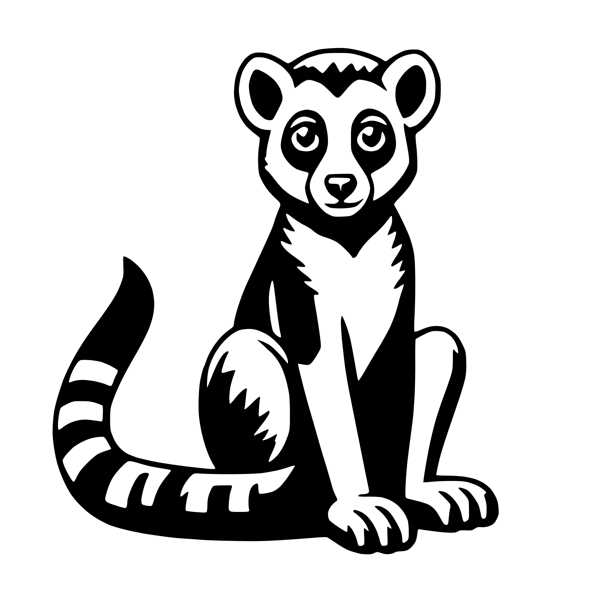 AI-generated SVG of a lemur