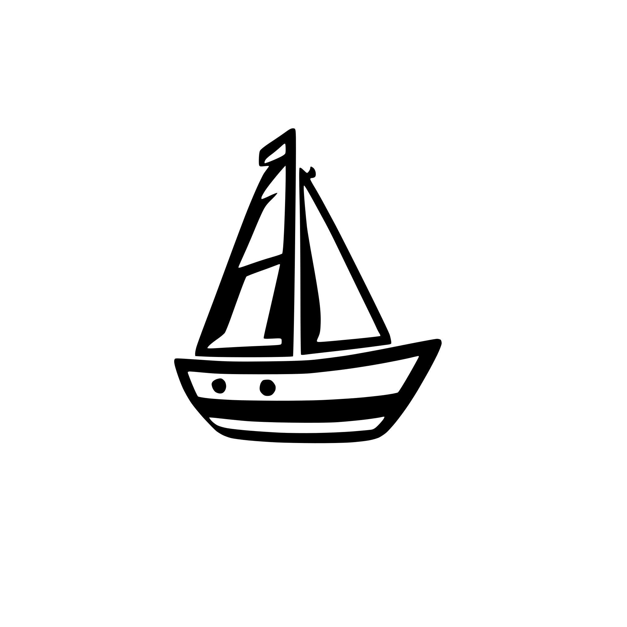 AI-generated SVG of 'simple 2d sailbot icon'