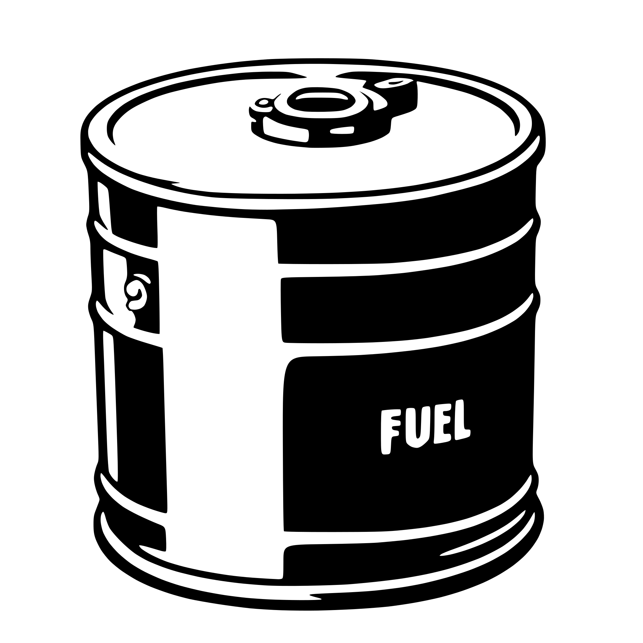 AI-generated SVG of 'fuel drum'