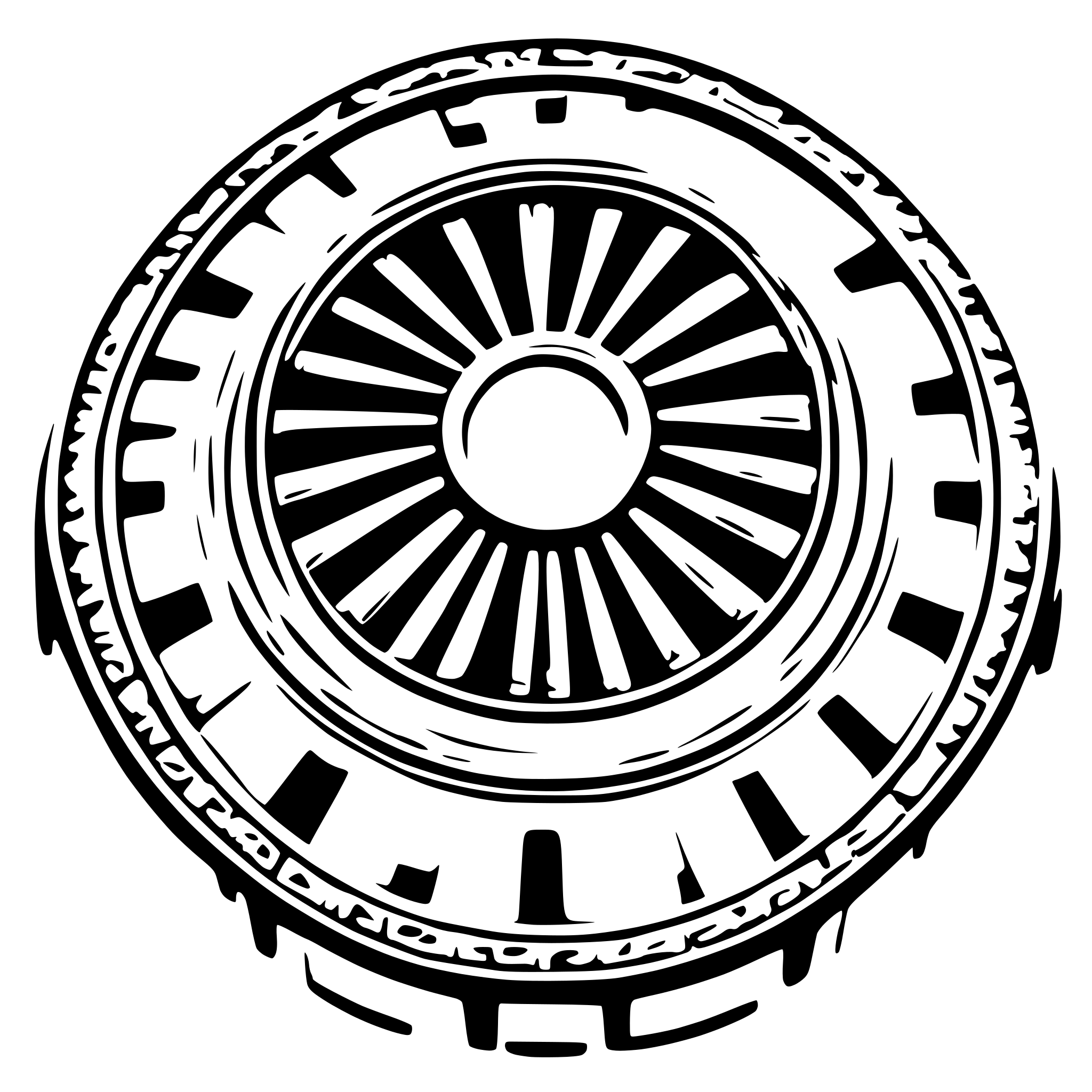 AI-generated SVG of 'pantheon circular roof with light'