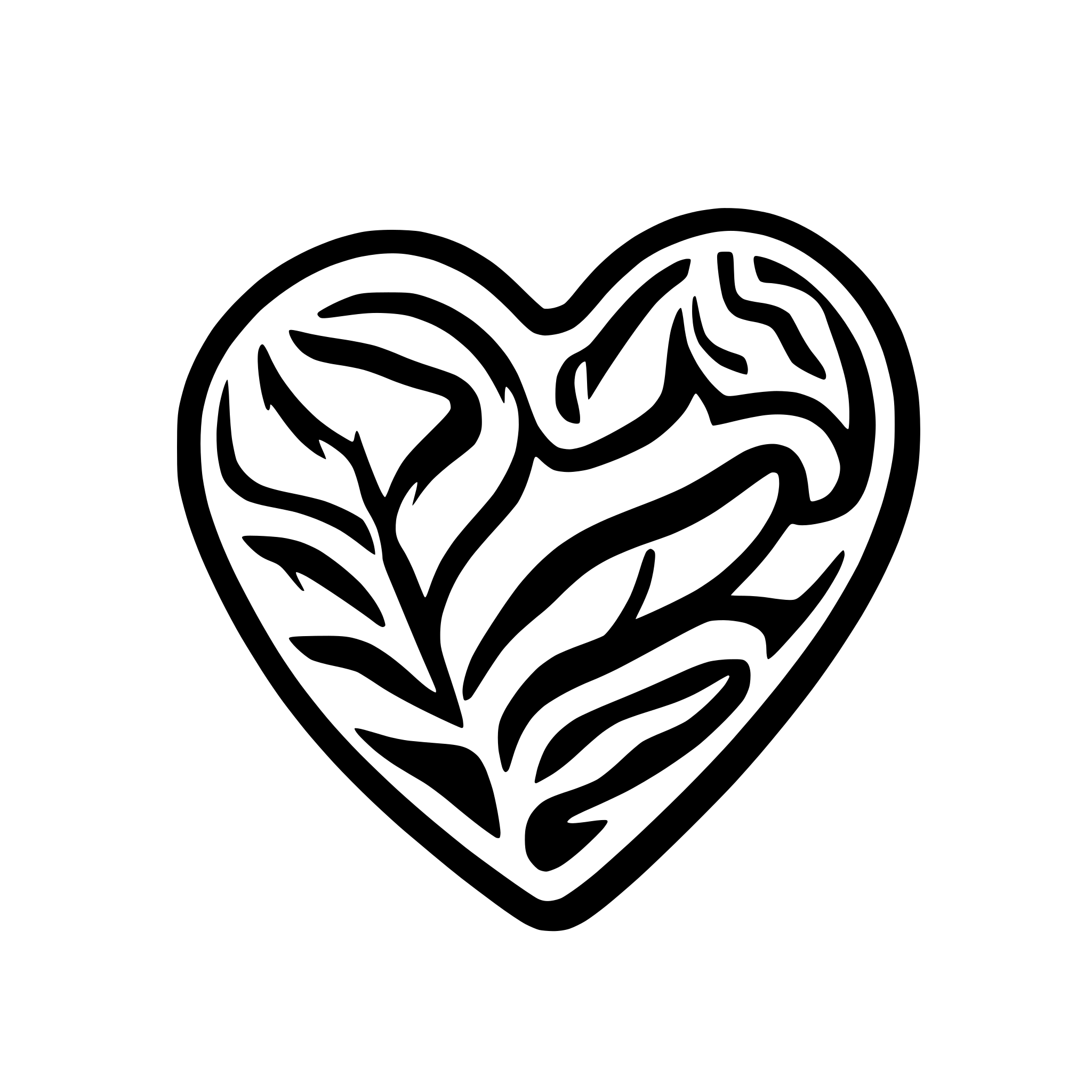 AI-generated SVG of a 3d heart