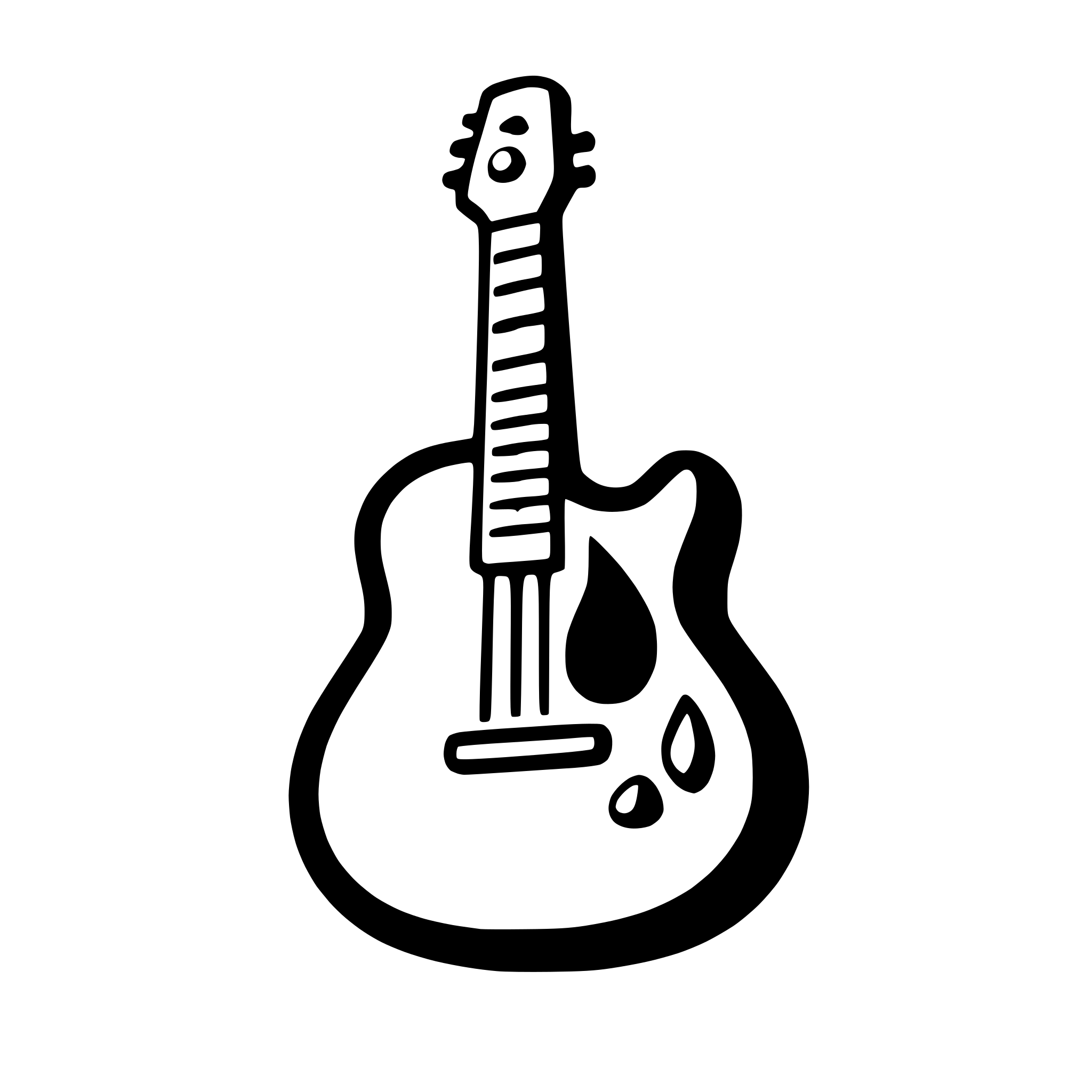 AI-generated SVG of a guitar with amplifier
