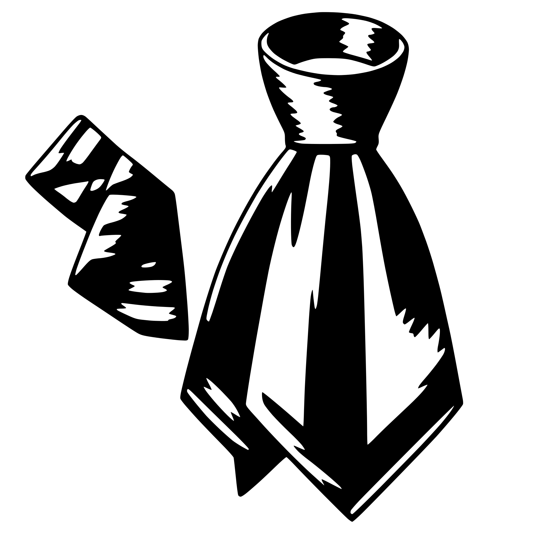 AI-generated SVG of 'tie'