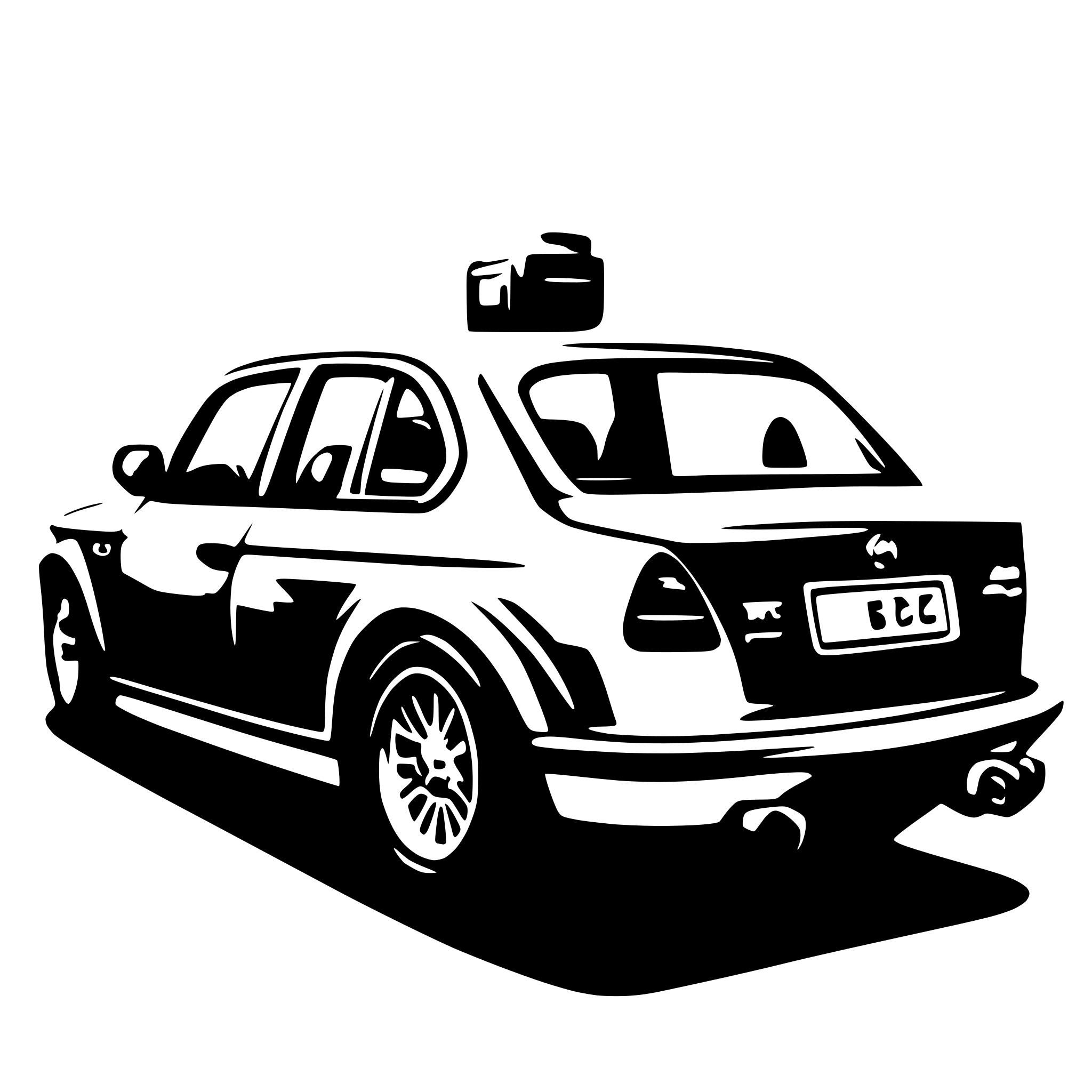 AI-generated SVG of a BMW
