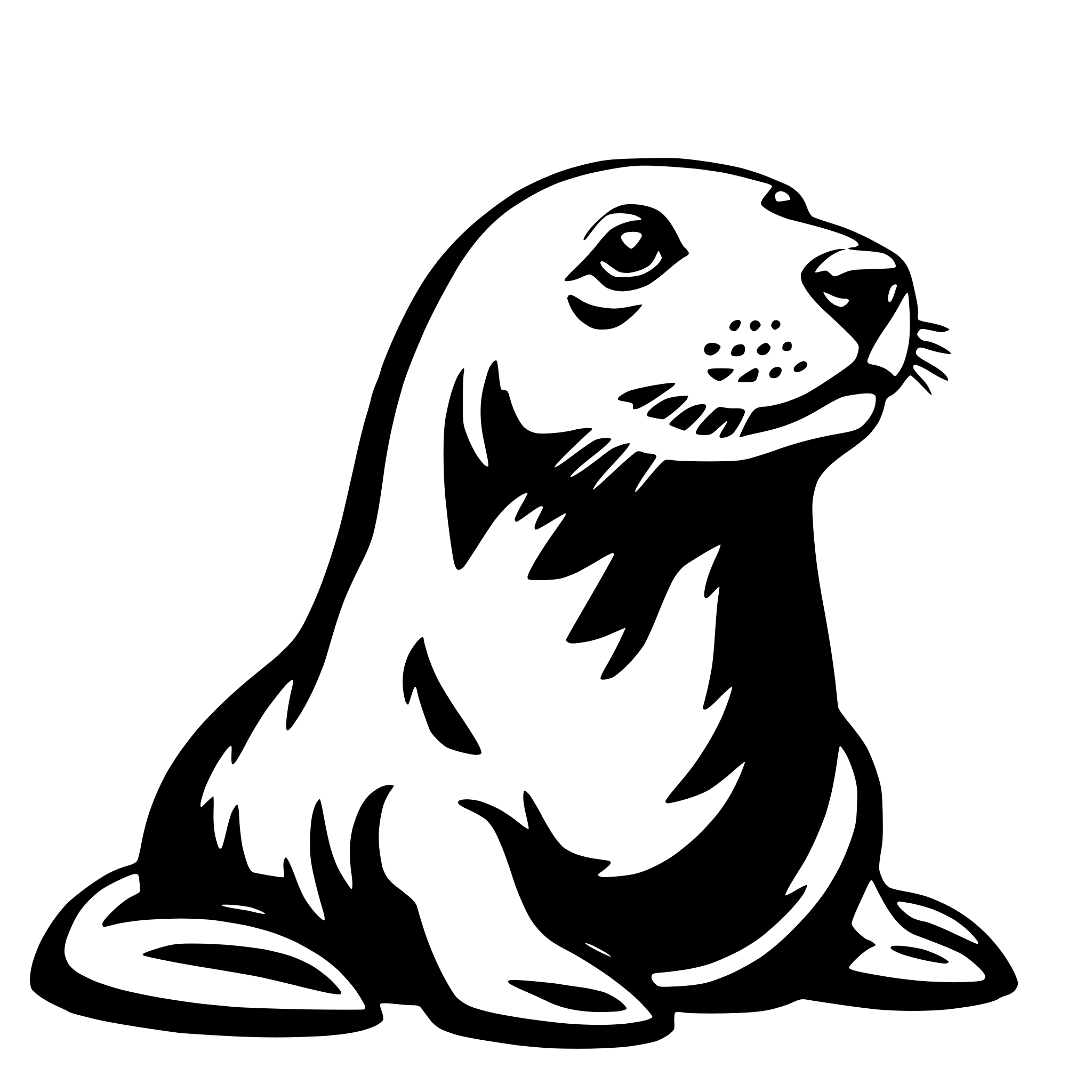 AI-generated SVG of a sea lion
