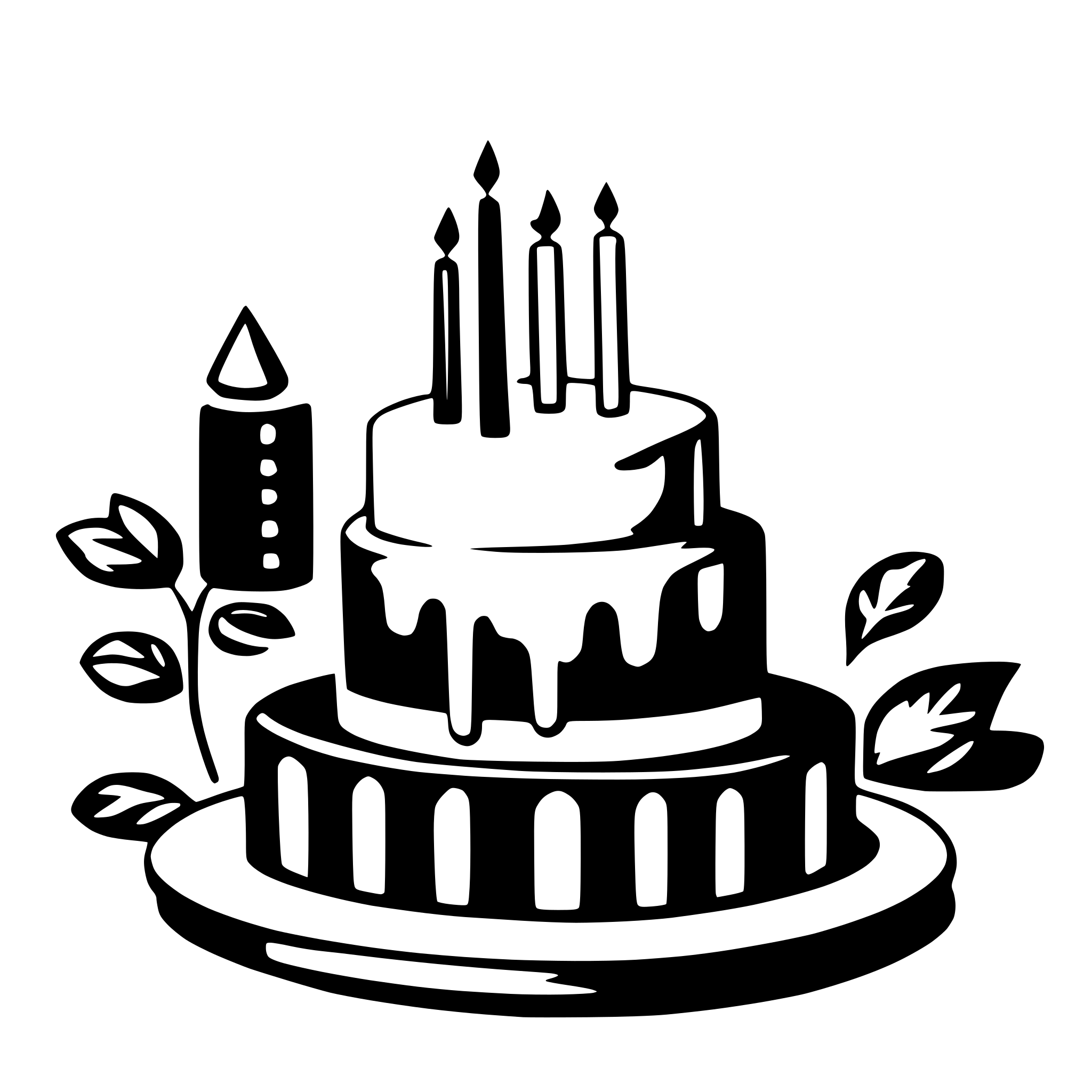 AI-generated SVG of a happy birthday