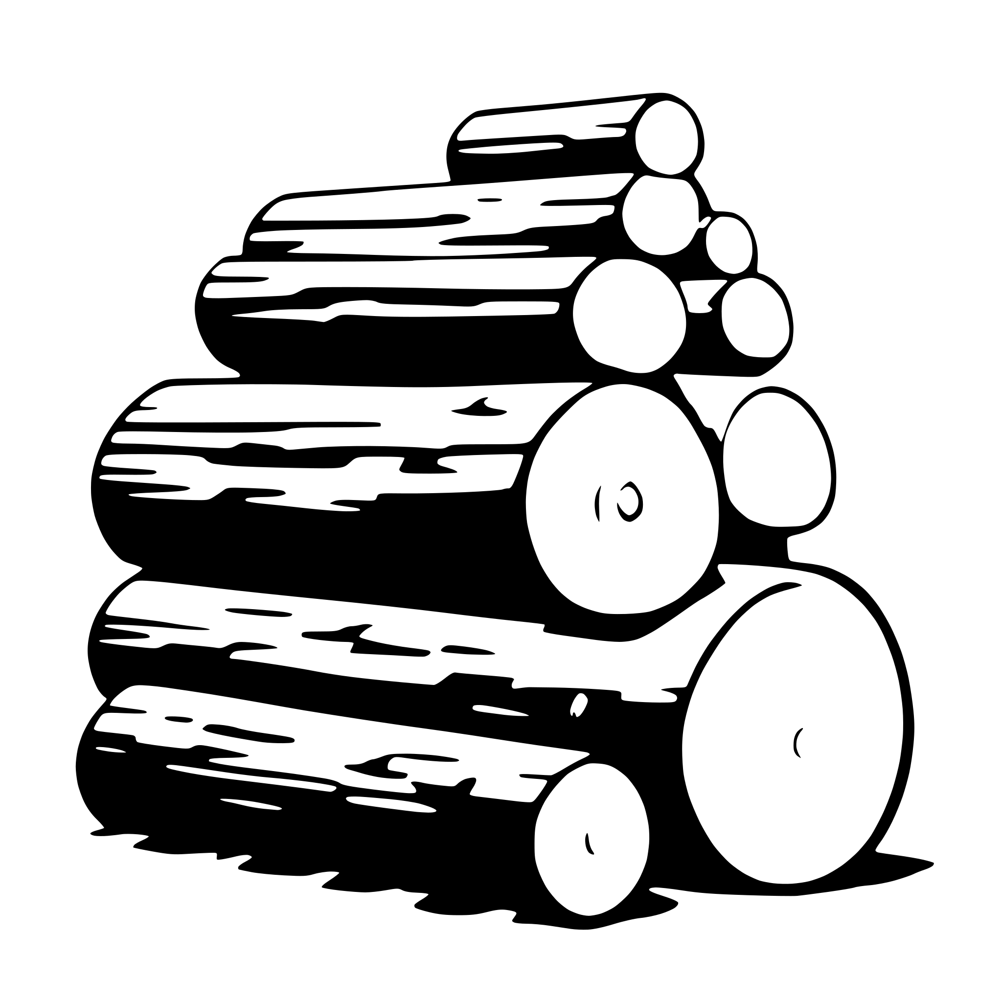 AI-generated SVG of 'log stack'