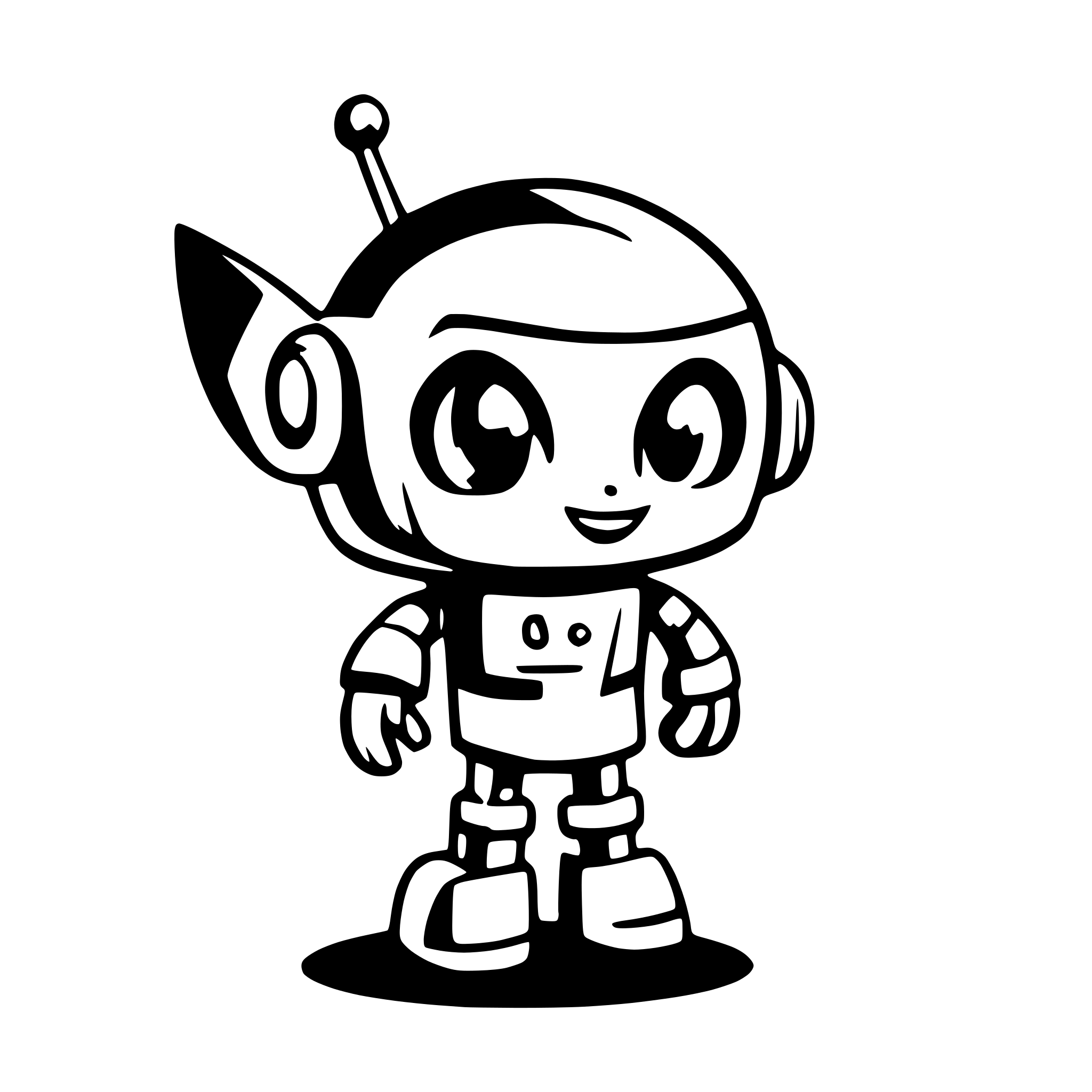 AI-generated SVG of a Robot