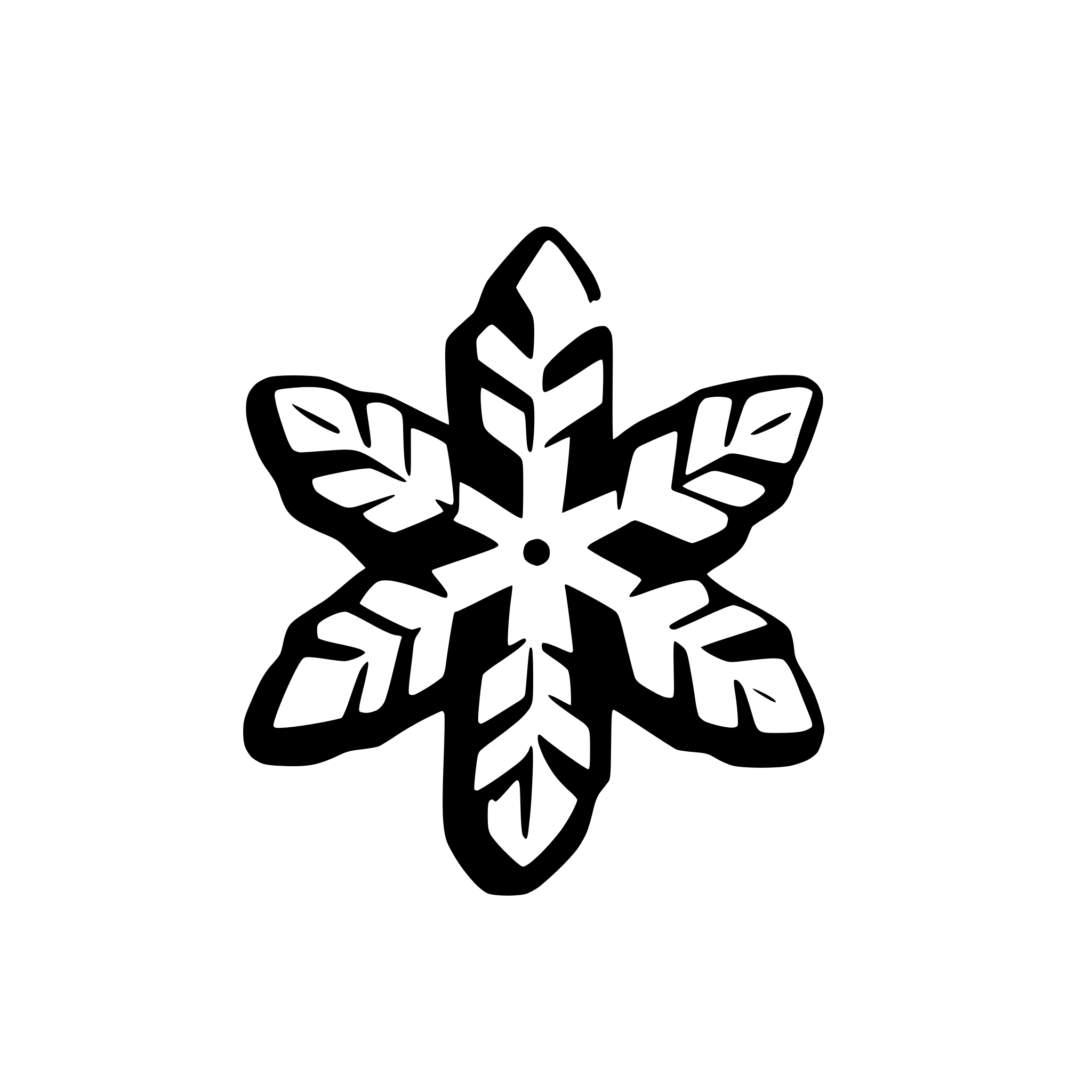 AI-generated SVG of a christmas snow flake