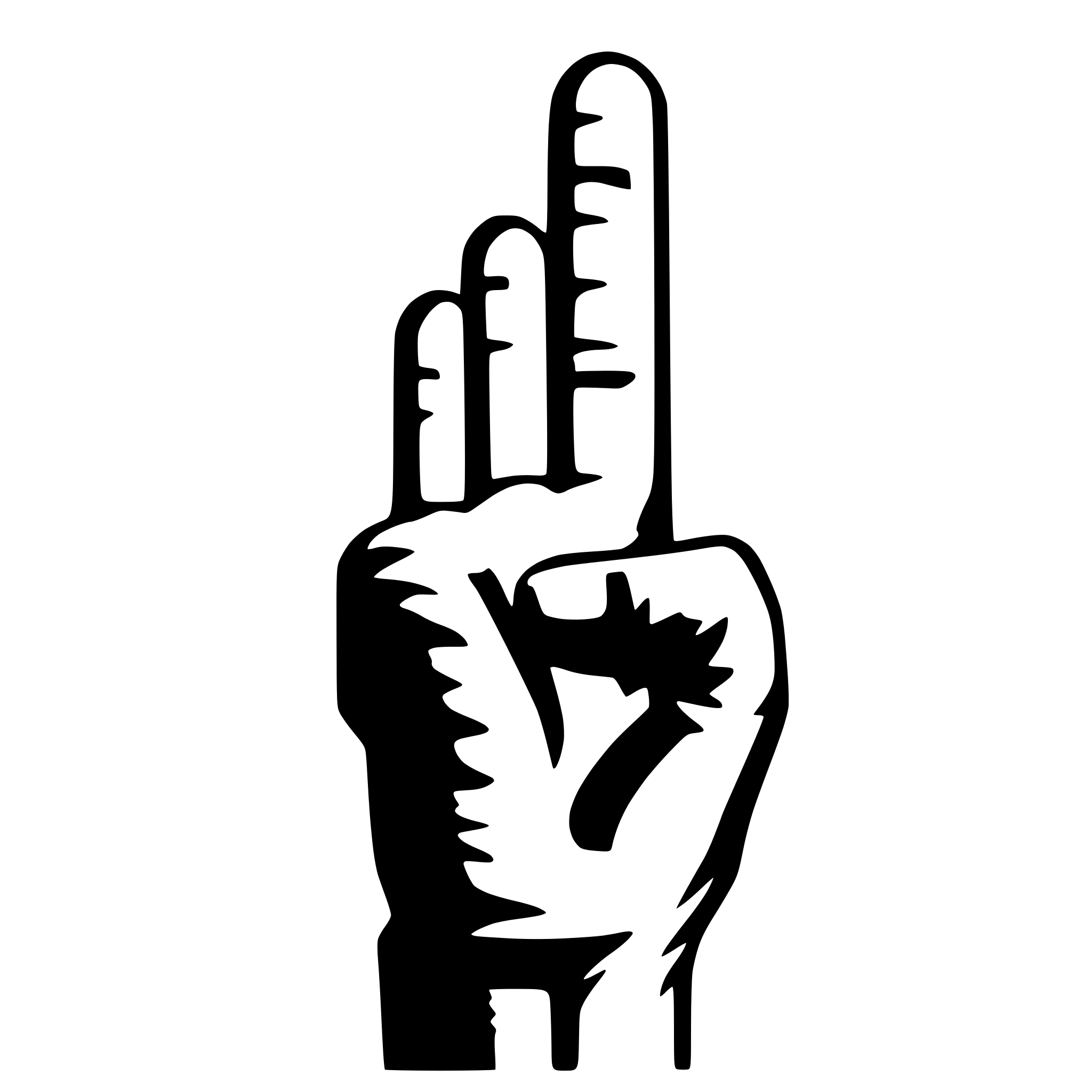 AI-generated SVG of 'big finger up'