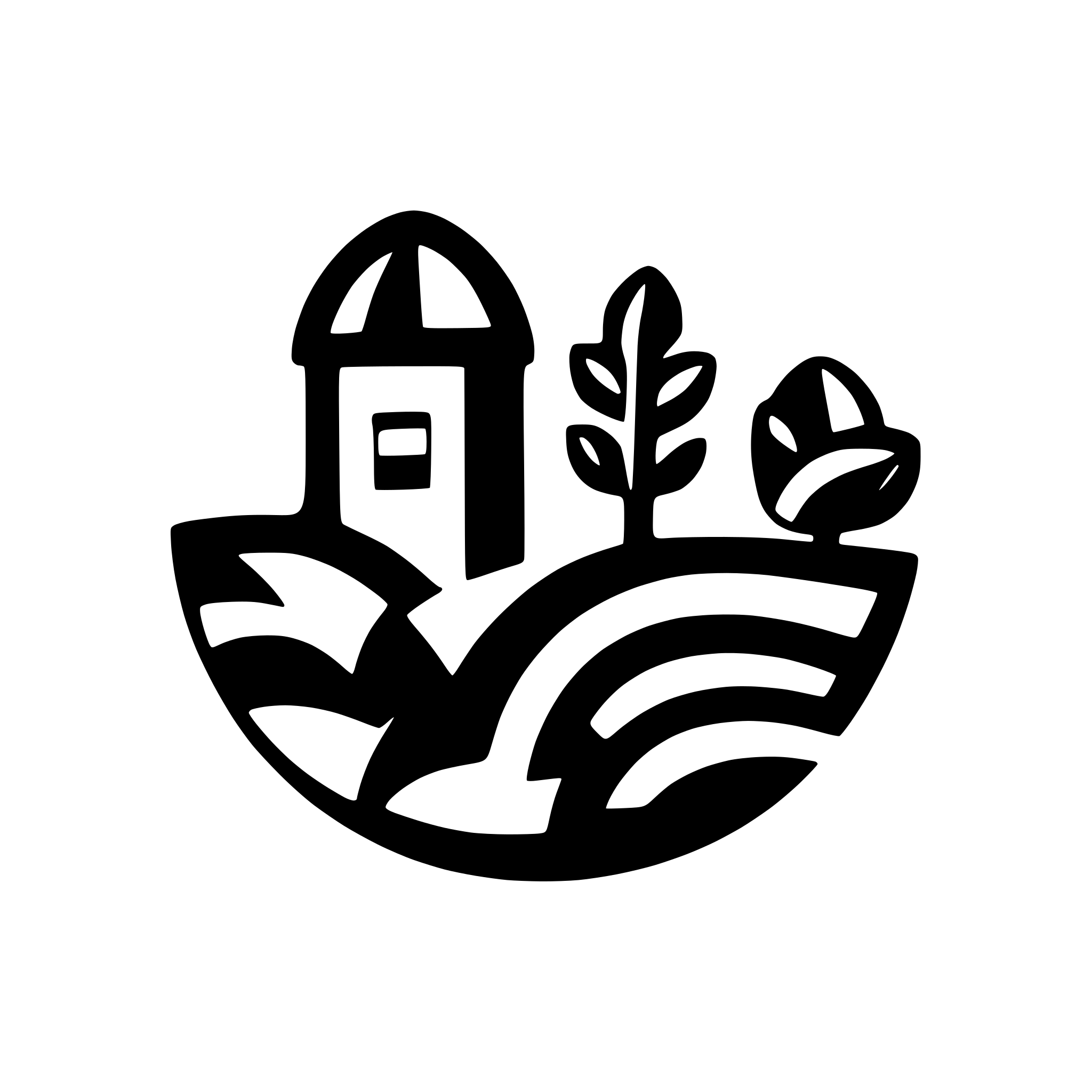 AI-generated SVG of 'a glyph icon for a group of farm fields'