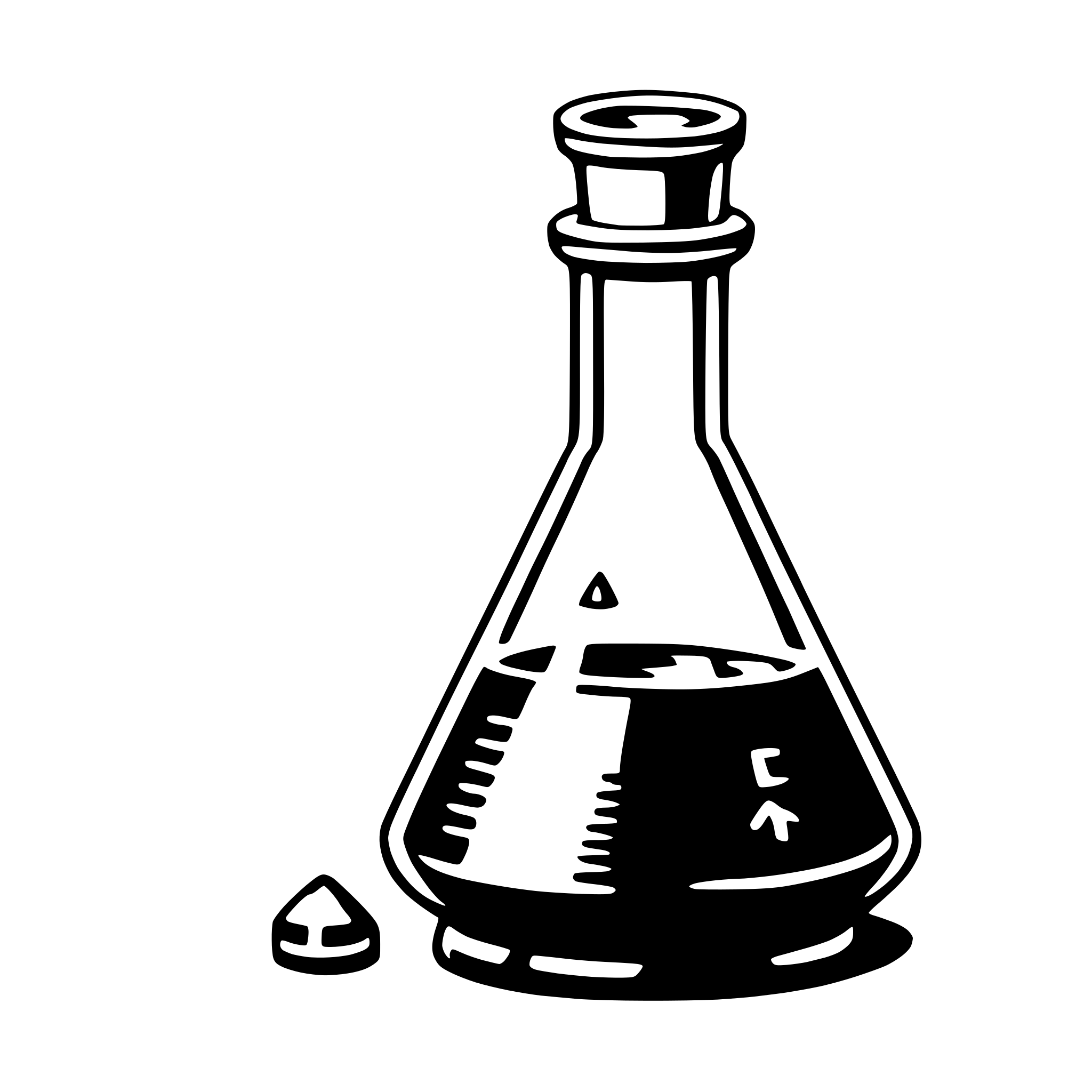 AI-generated SVG of 'erlenmeyer flask'