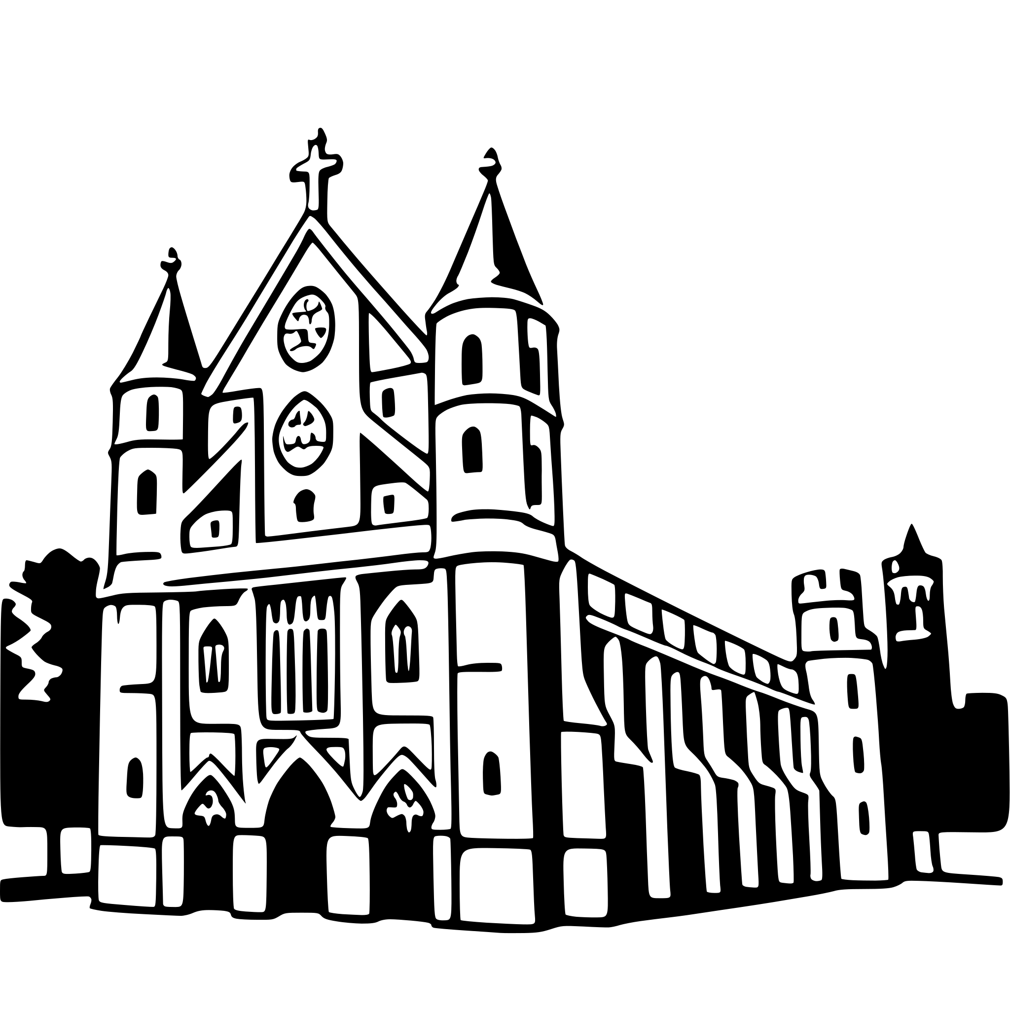 AI-generated SVG of 'westminster abbey'