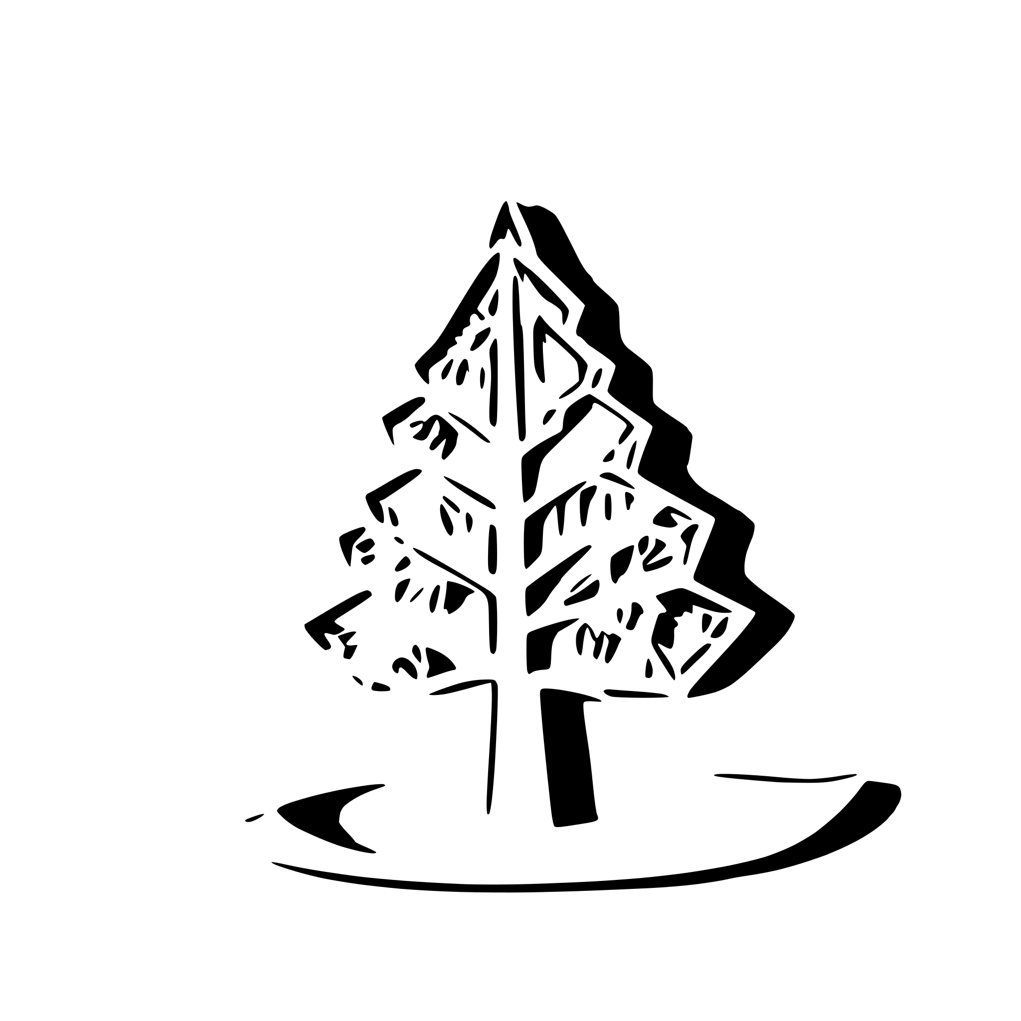 AI-generated SVG of 'Christmas tree with lights'