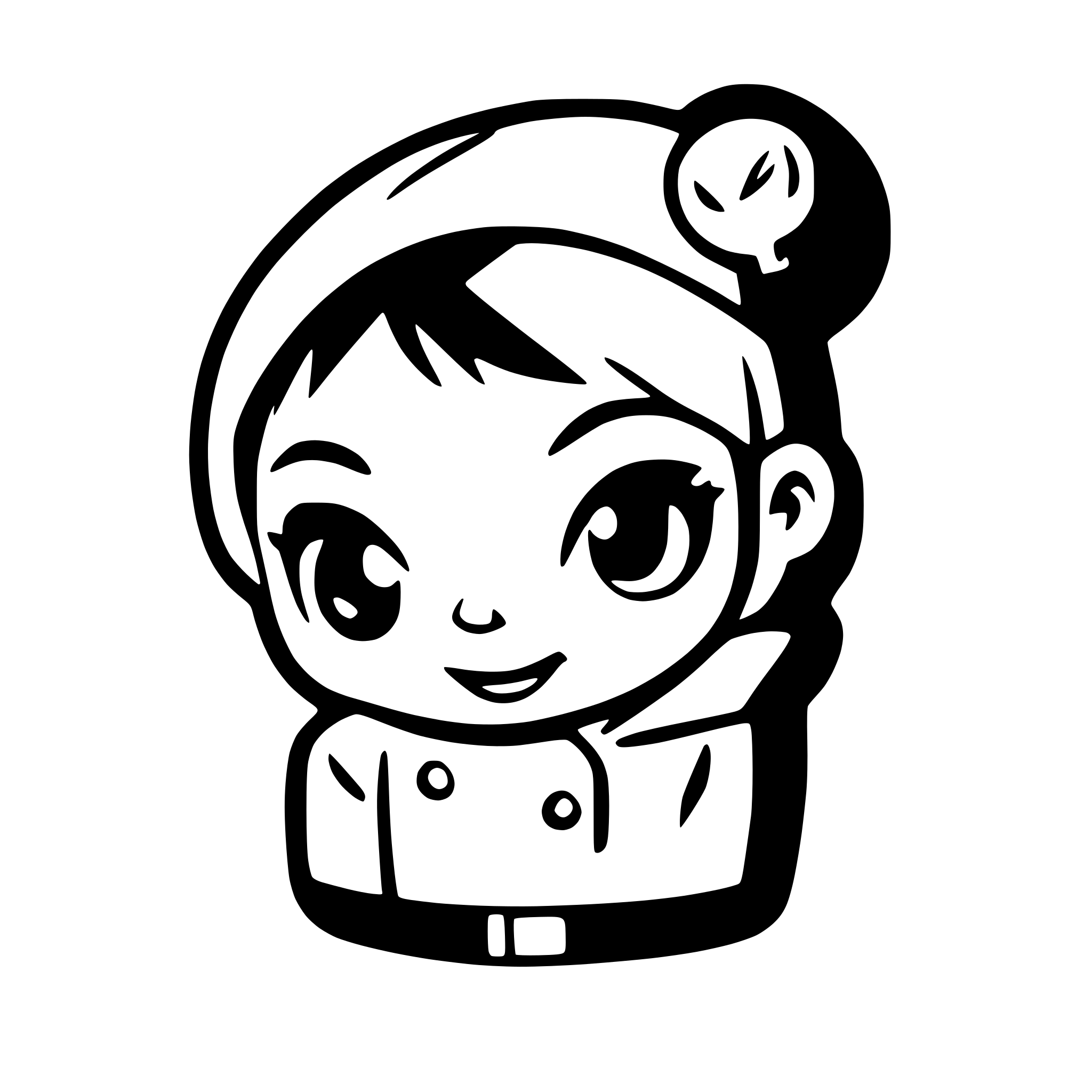 AI-generated SVG of a sick baby with thermometer emoji style