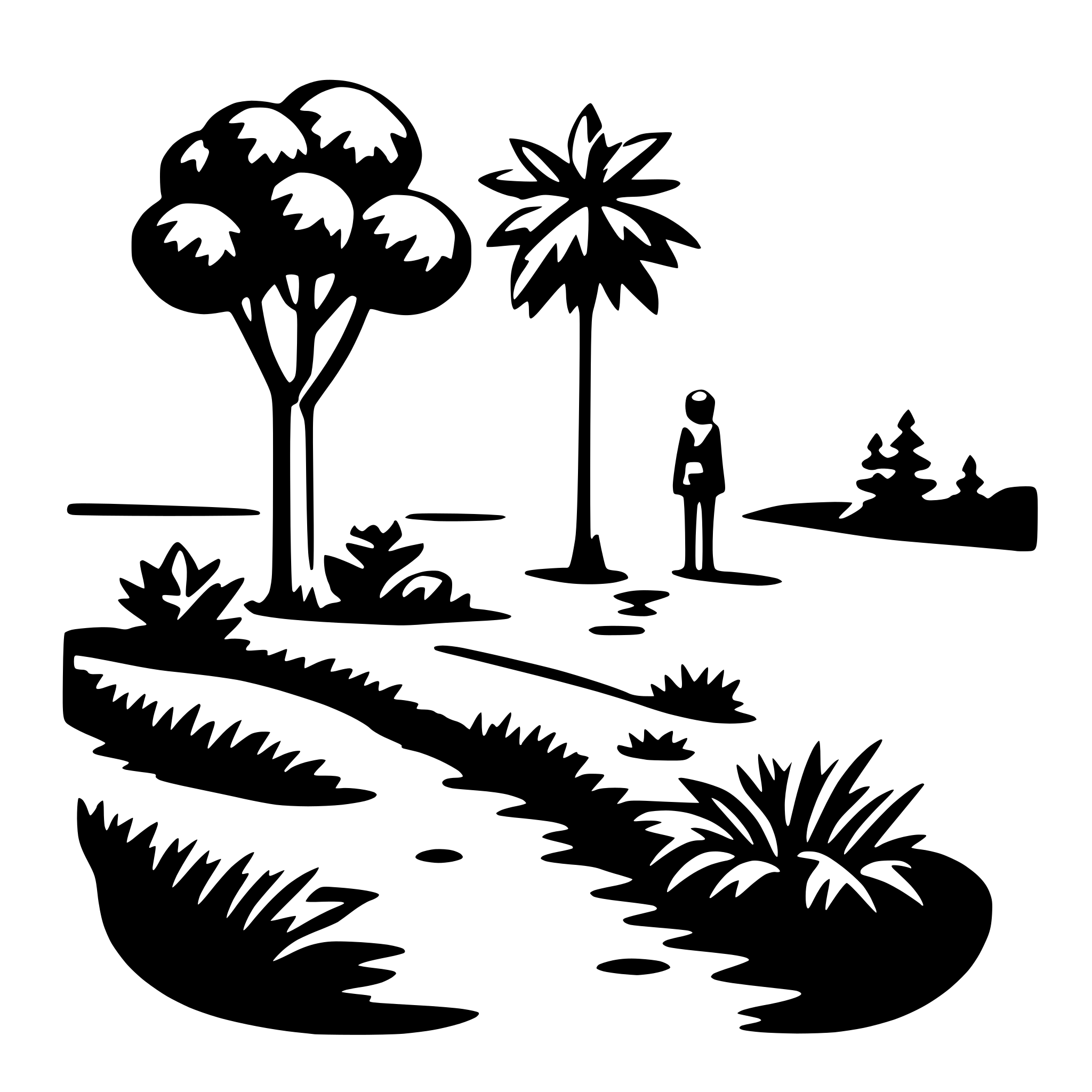 AI-generated SVG of a nature discovery