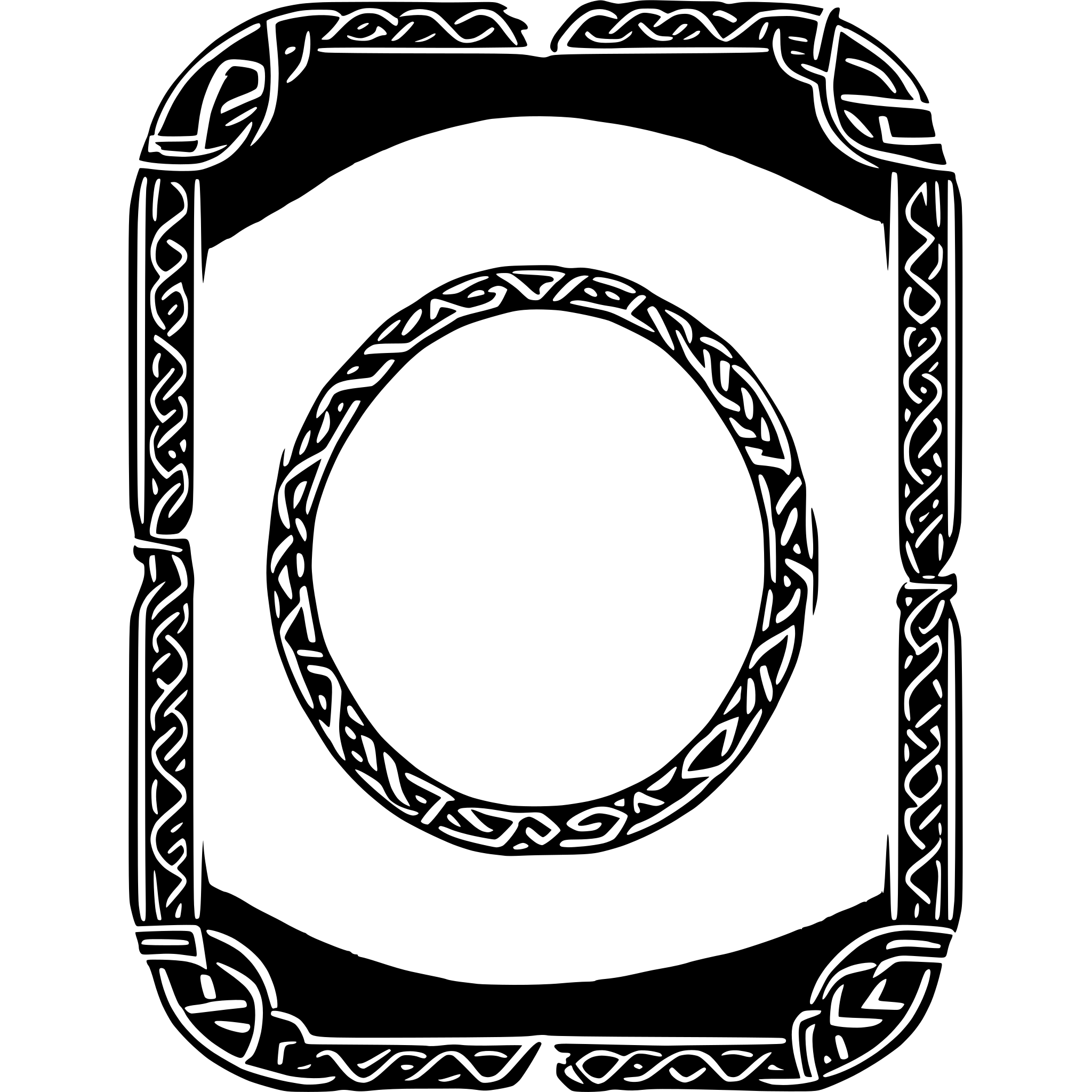 AI-generated SVG of 'celtic knot photo frame'