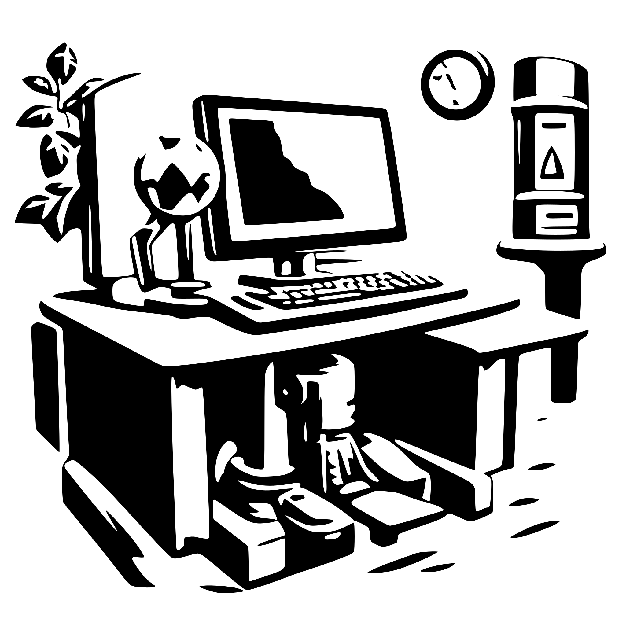 AI-generated SVG of a seseorang duduk di depan komputer dengan ekspresi bingung. AI-generated SVG of a seseorang duduk di depan komputer dengan ekspresi bingung.