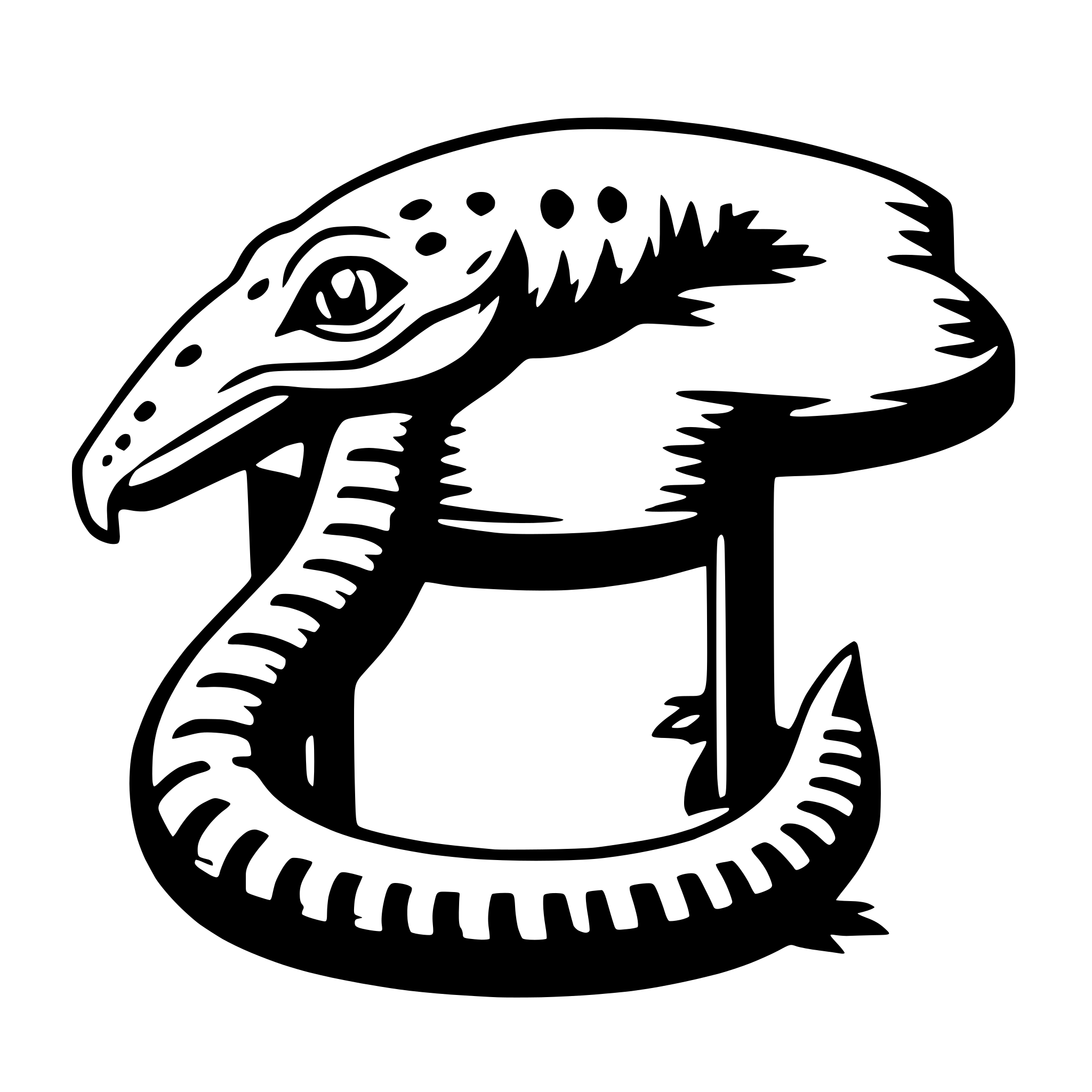 AI-generated SVG of 'newt with necklace'