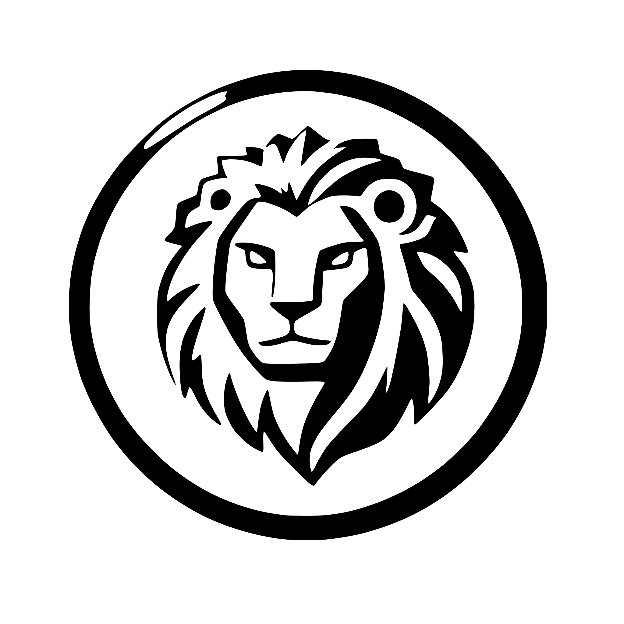 AI-generated SVG of 'minimalist lion with mane'