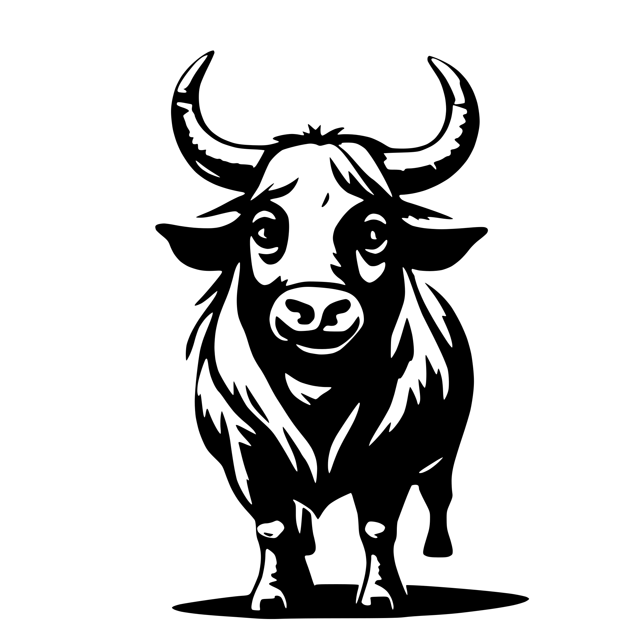 AI-generated SVG of a talking yak