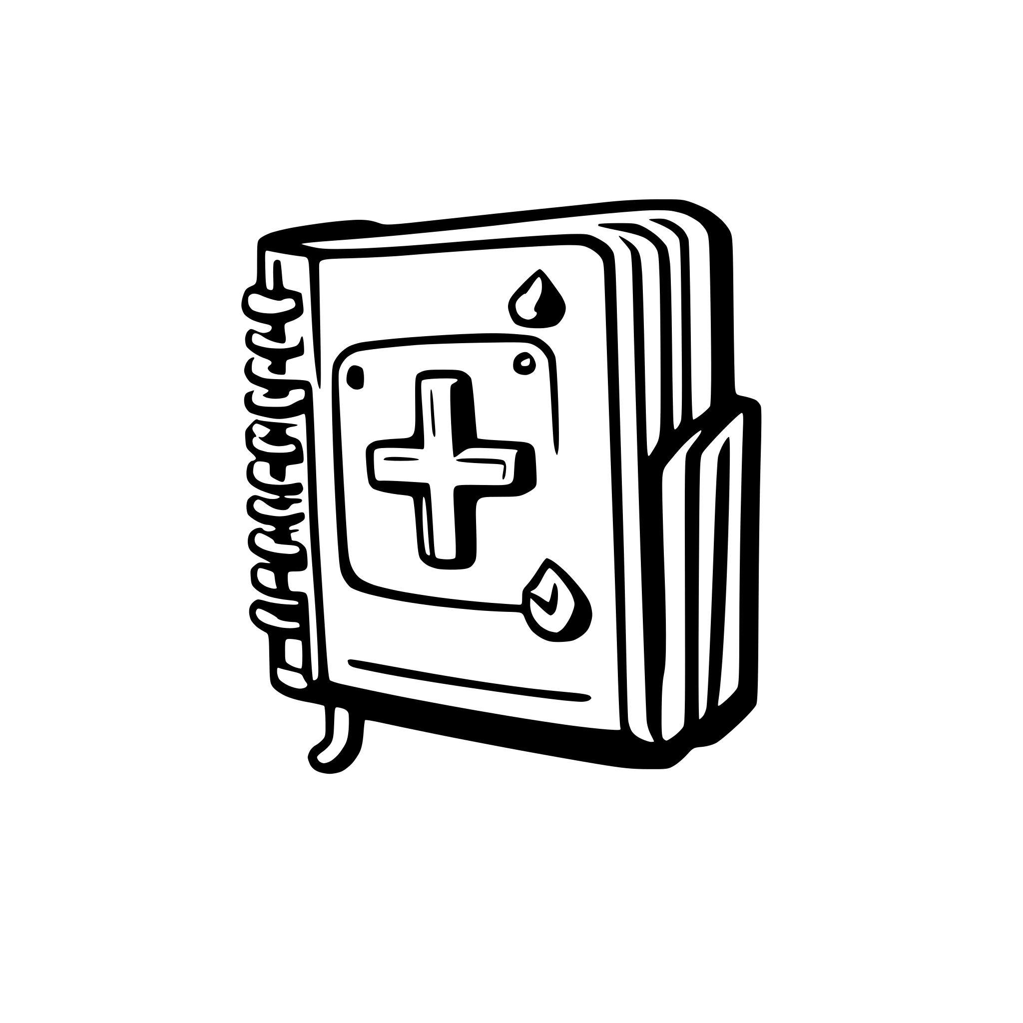 AI-generated SVG of a tech documentation tool IDE plugin. A combination of book and code symbol is nice