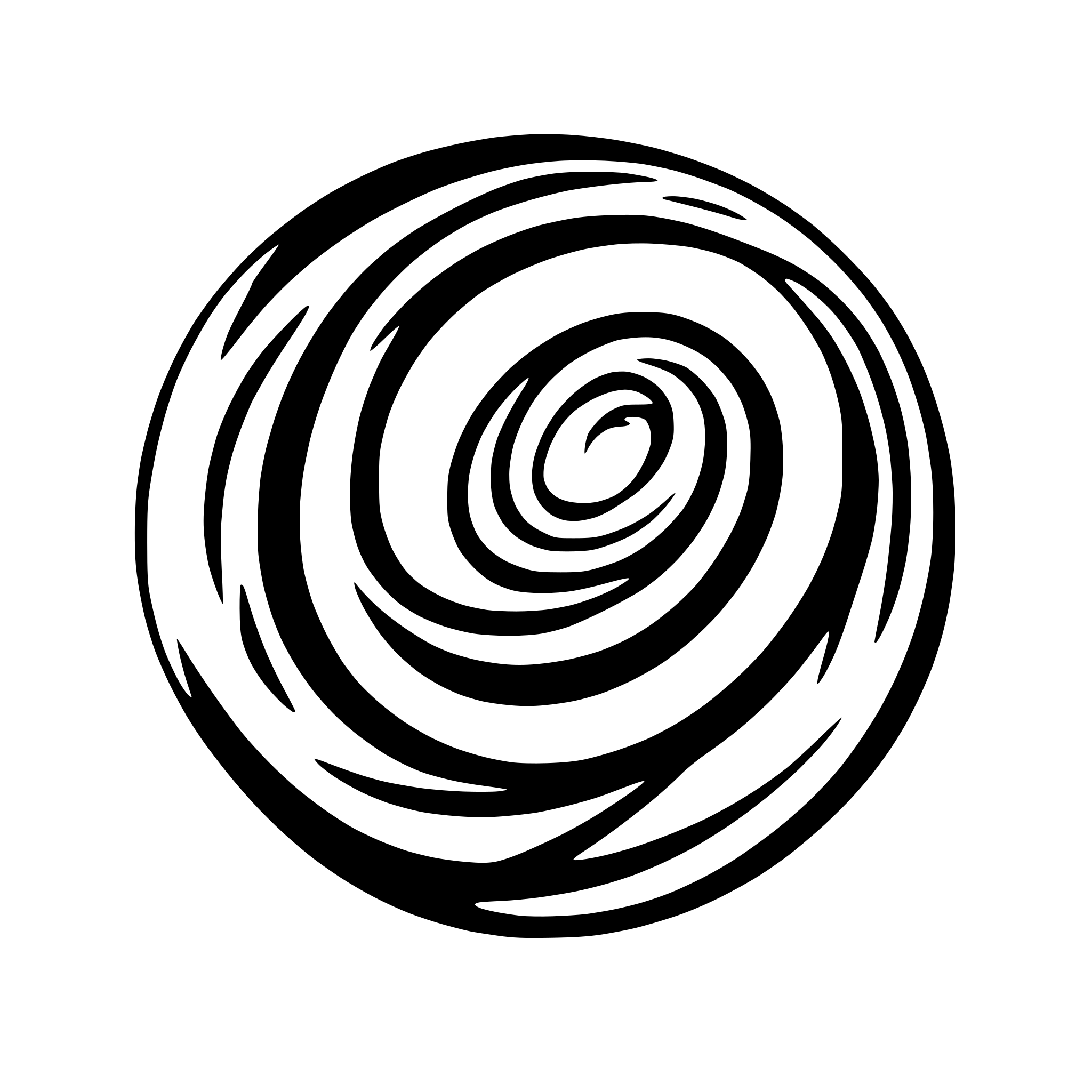 AI-generated SVG of 'An oval spiral galaxy'