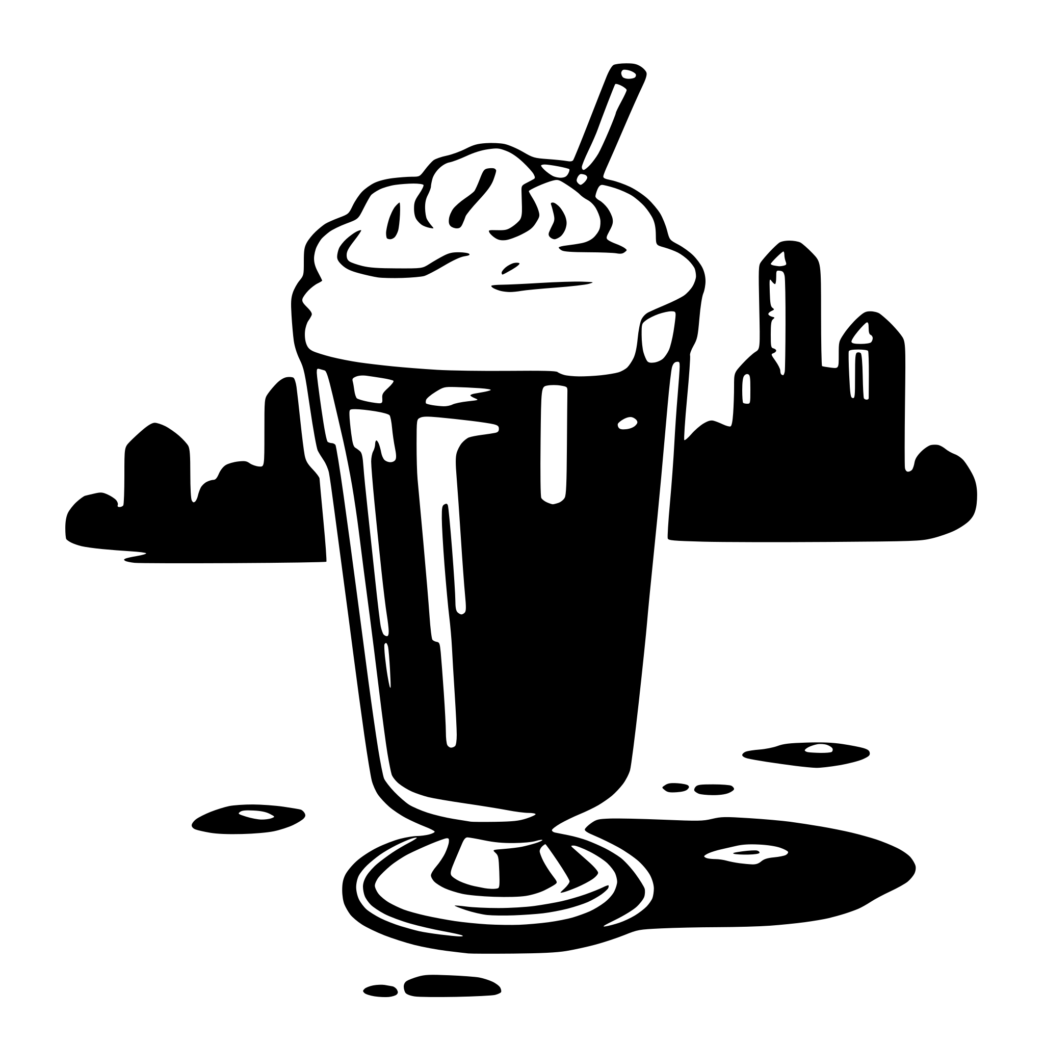 AI-generated SVG of 'Root Beer Float'