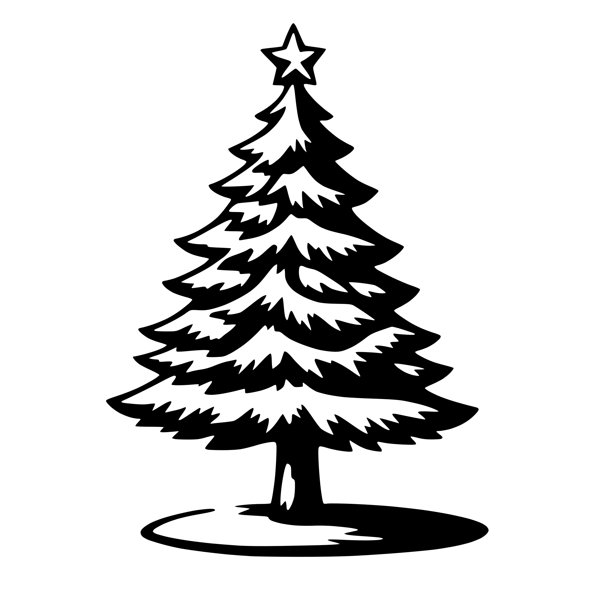 AI-generated SVG of a christmas tree