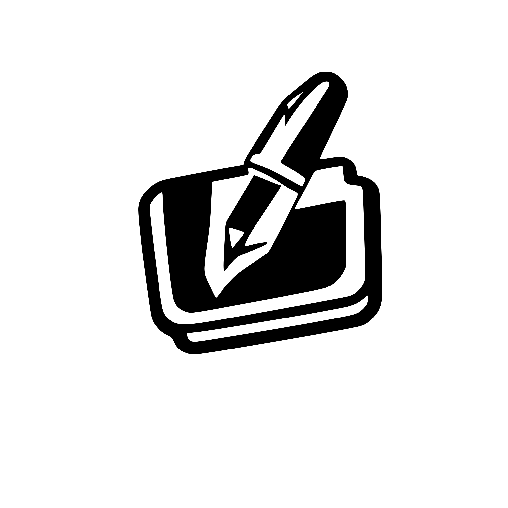 AI-generated SVG of a Give me a logo which includes pen and a paper