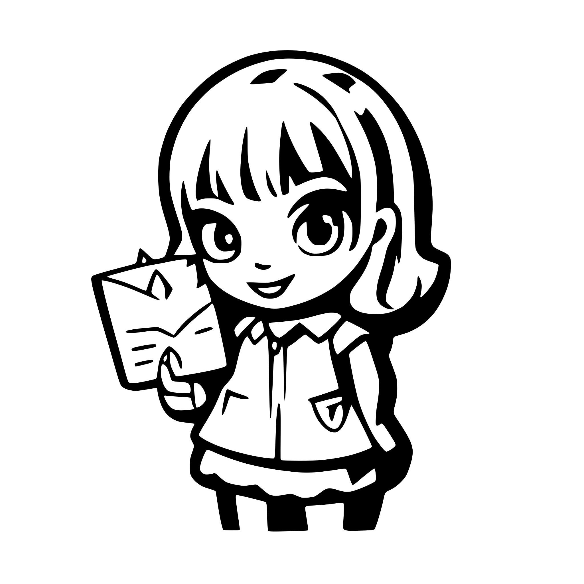 AI-generated SVG of 'A letter'