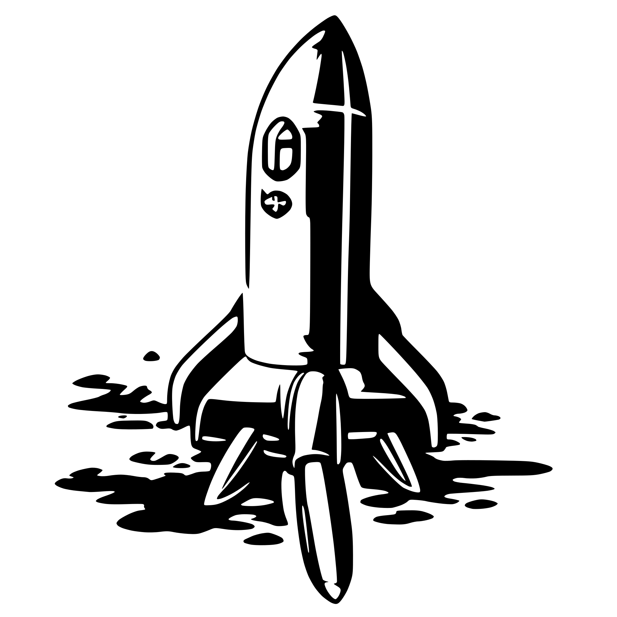 AI-generated SVG of 'rocketship.'