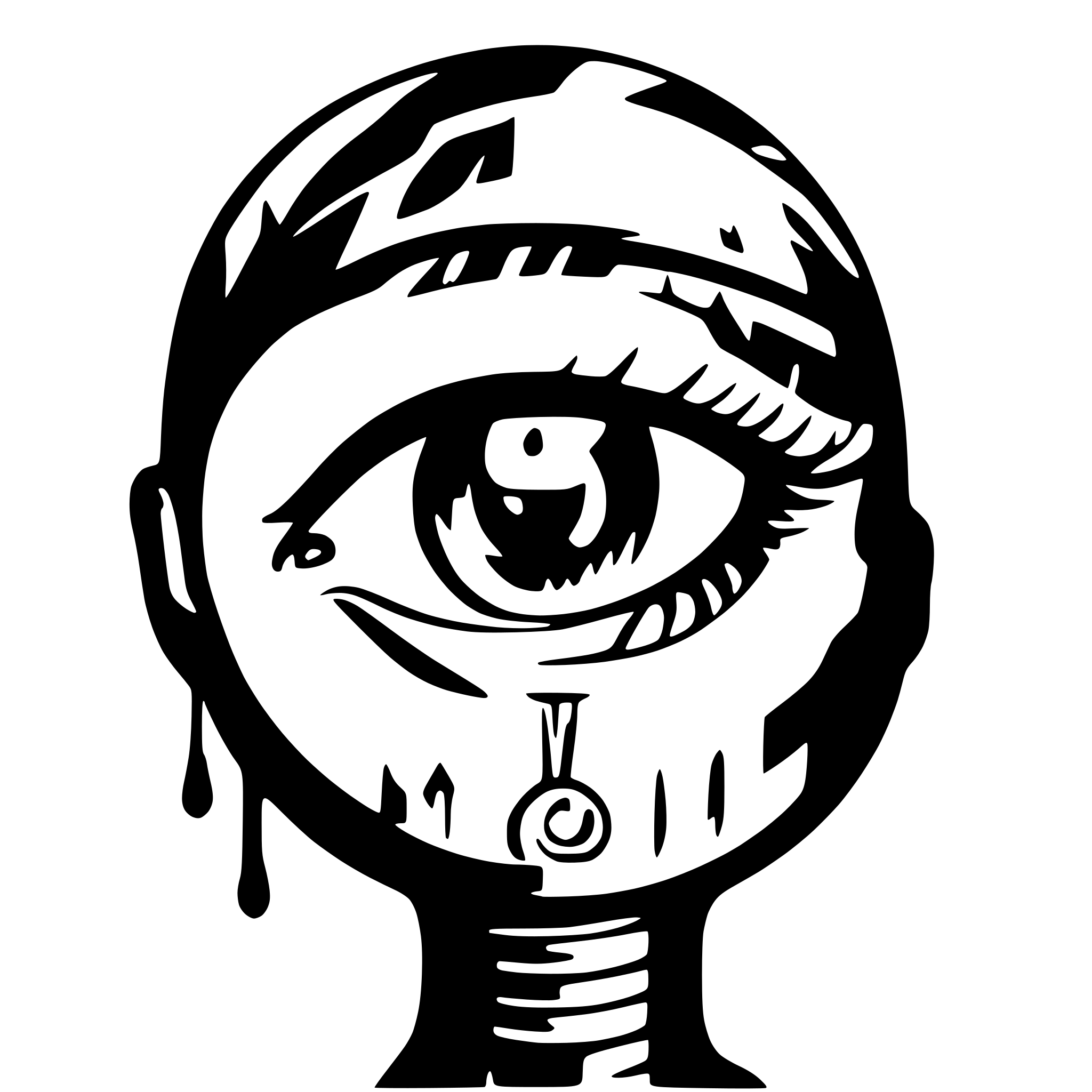 AI-generated SVG of 'tech circuit eye ball'