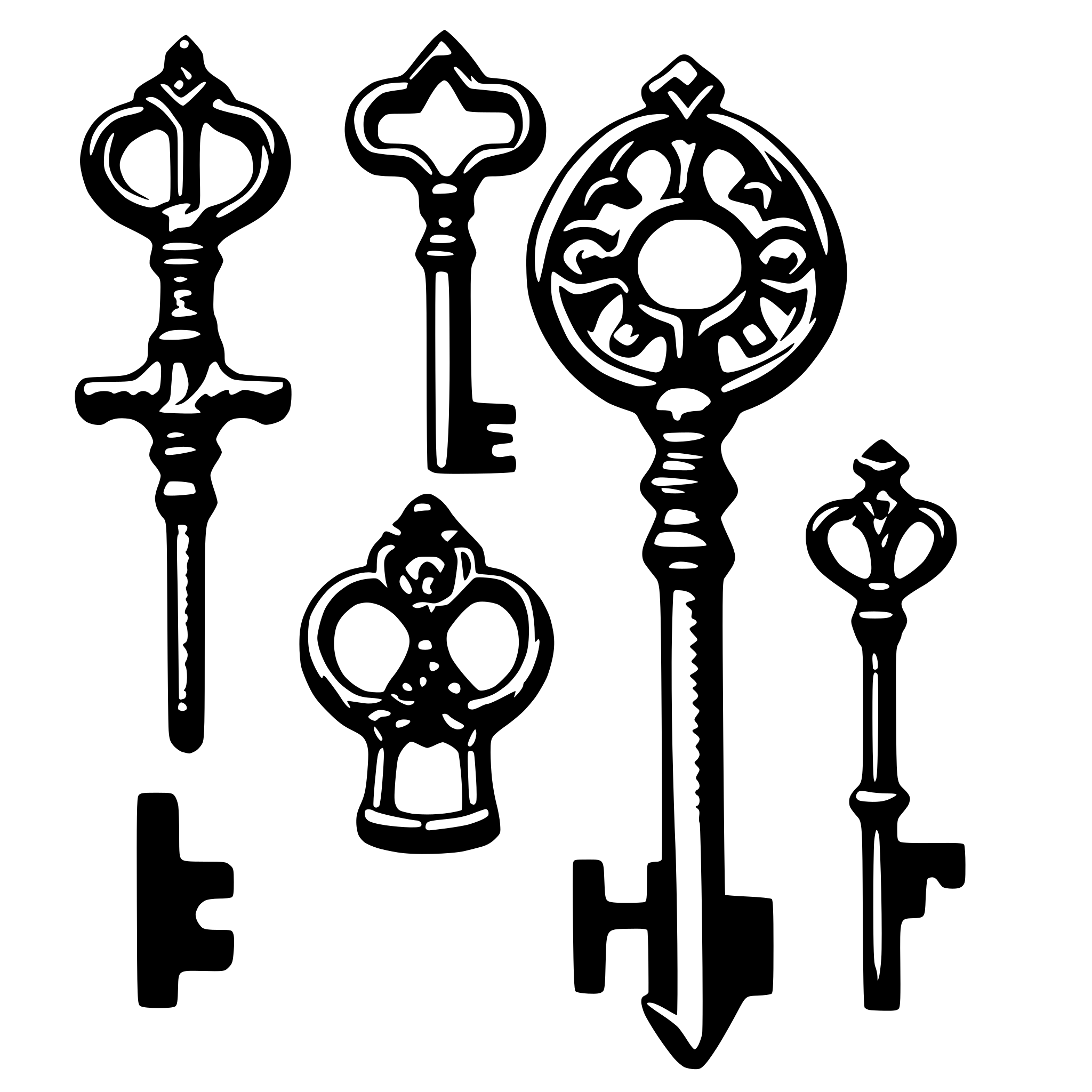 AI-generated SVG of 'vintage keys'