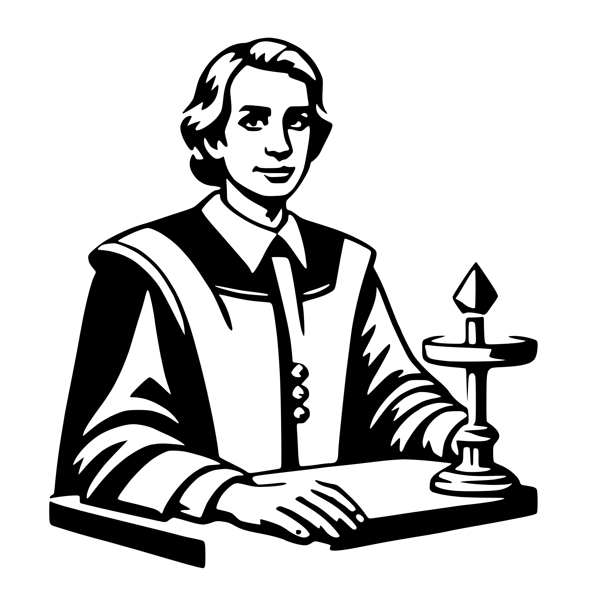 AI-generated SVG of a judge