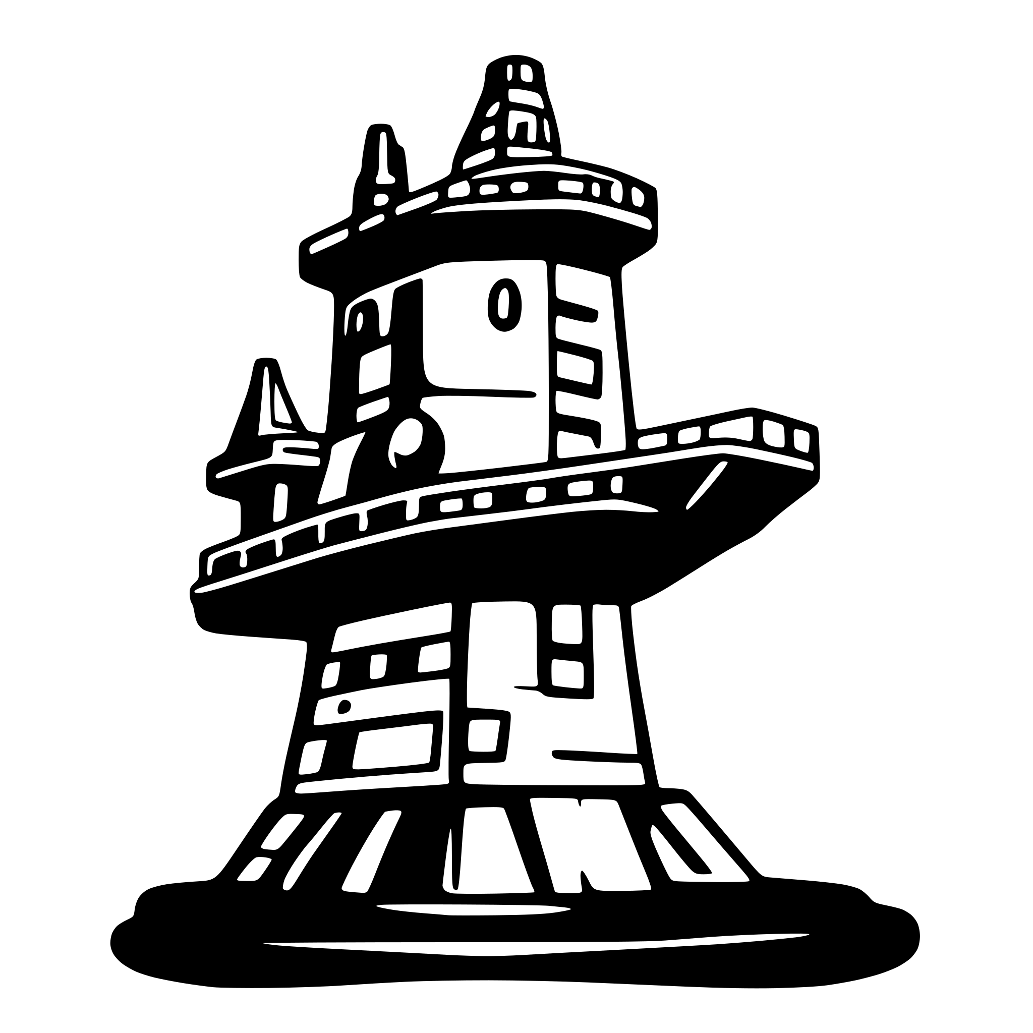 AI-generated SVG of a oil drilling platform