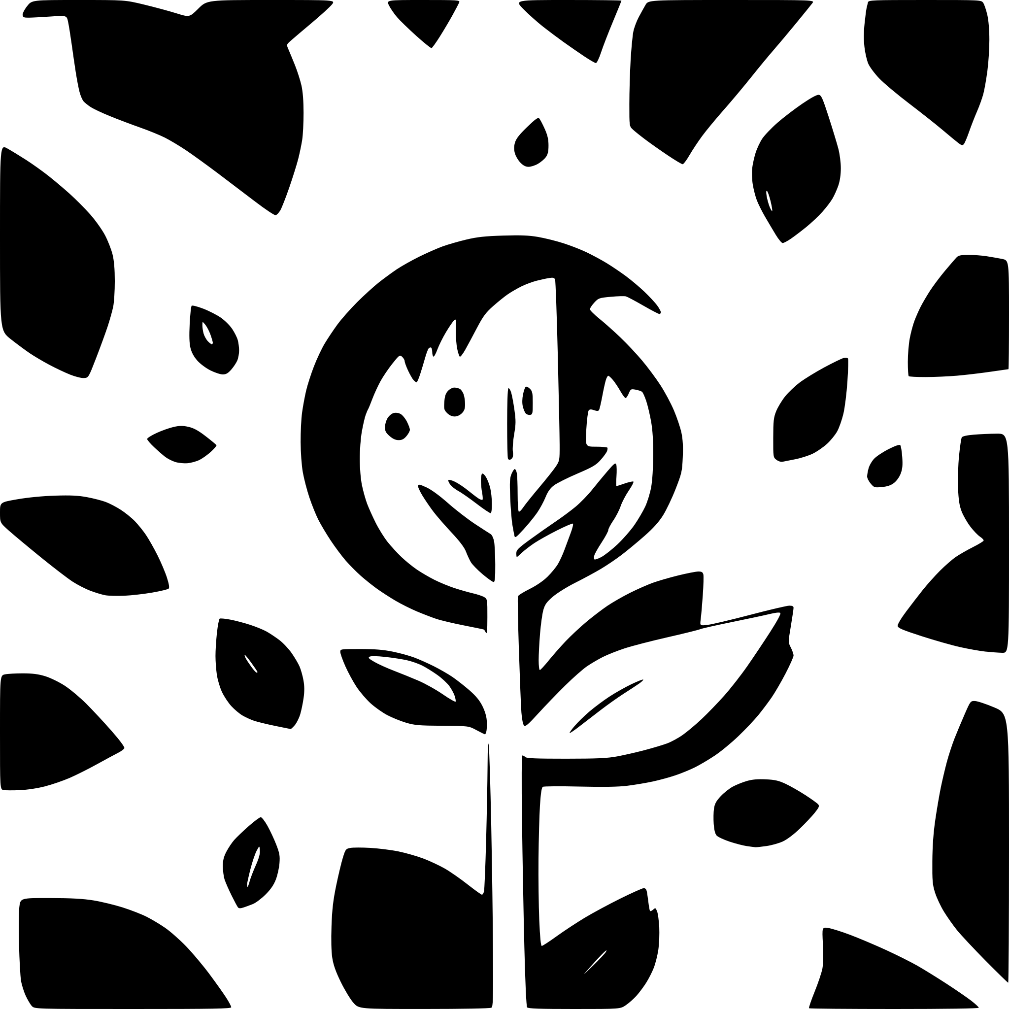 AI-generated SVG of a peaceful cartoons with banners