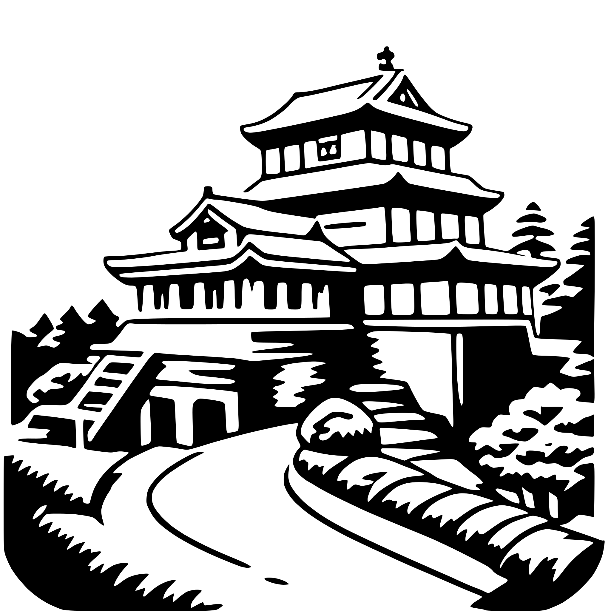 AI-generated SVG of 'kiyomizu-dera'