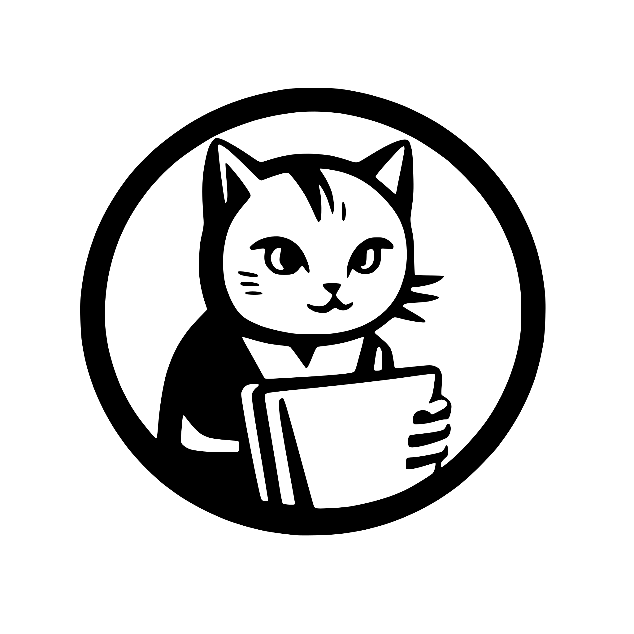 AI-generated SVG of a cat as programmer