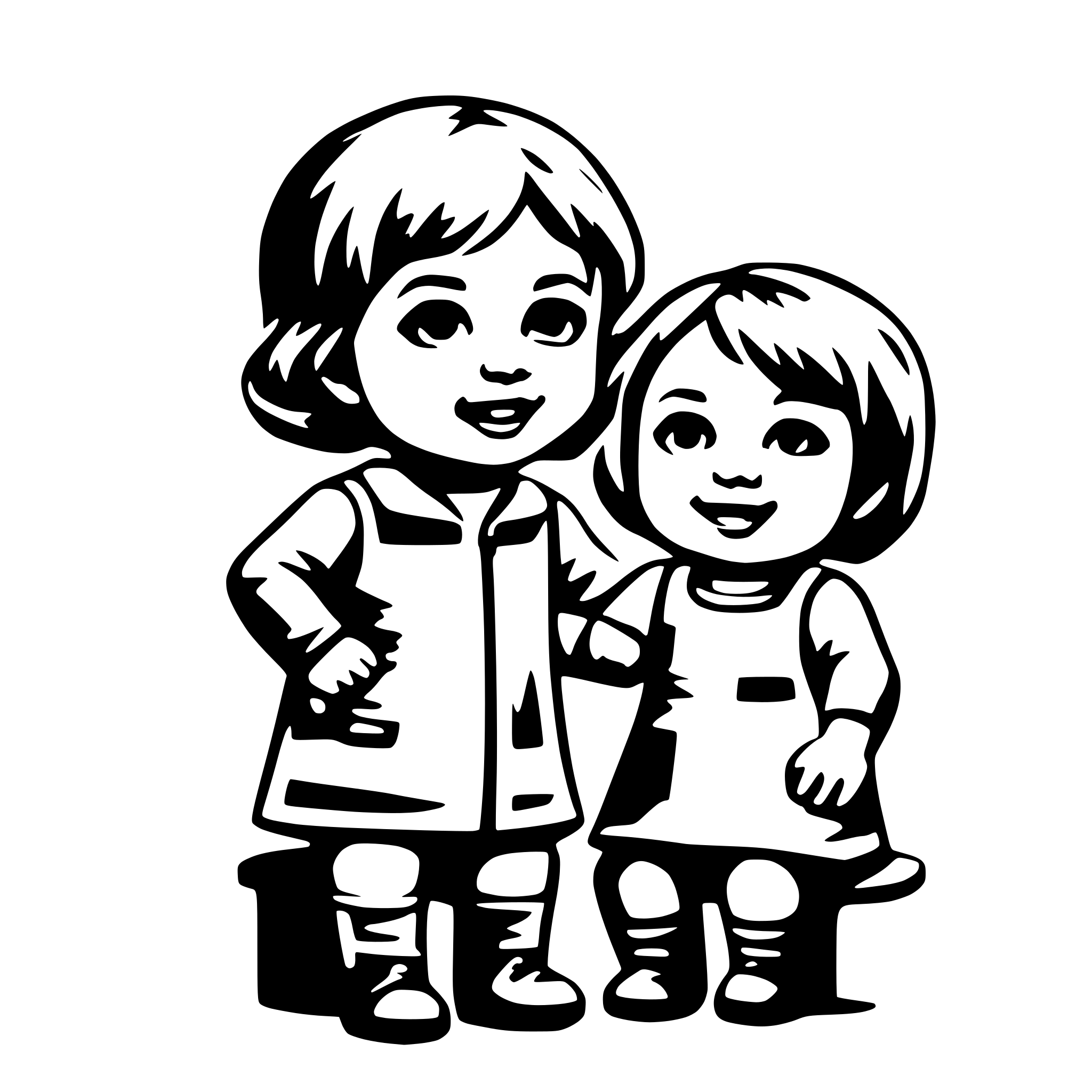 AI-generated SVG of 'Toddlers'