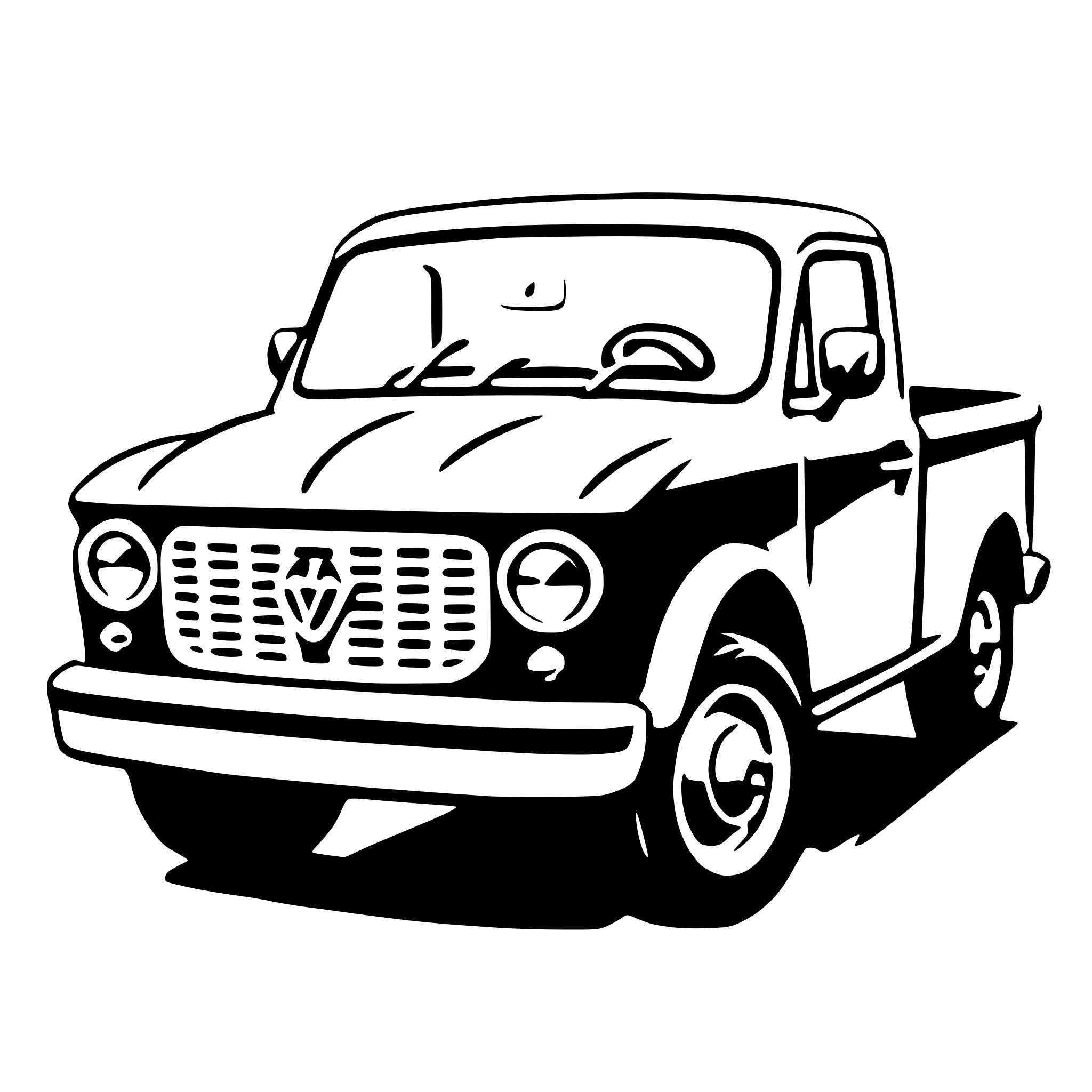 AI-generated SVG of a pickup truck