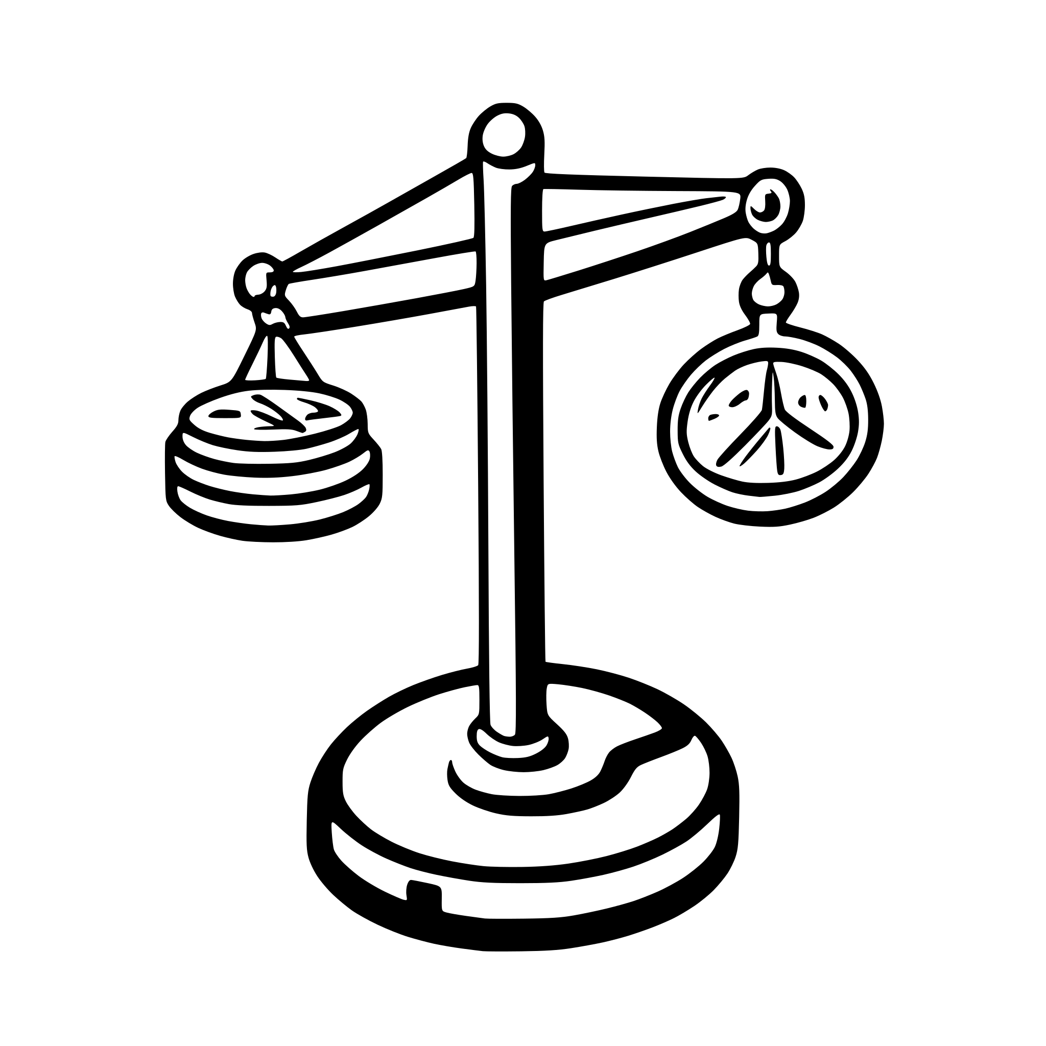AI-generated SVG of a coins on scales